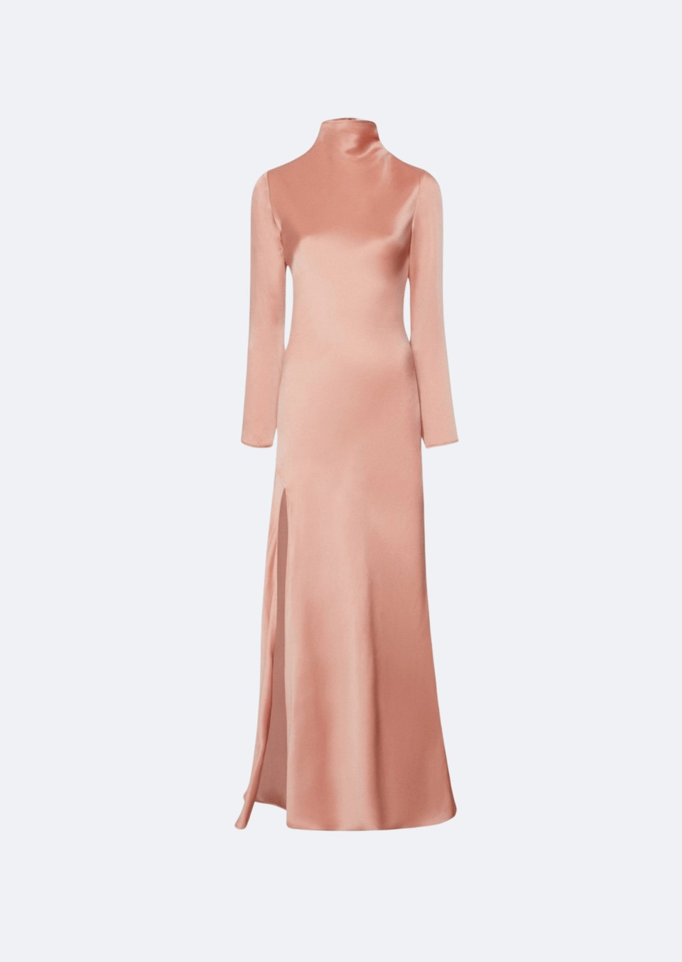 Satin Bias Gown With Slit - LAPOINTE