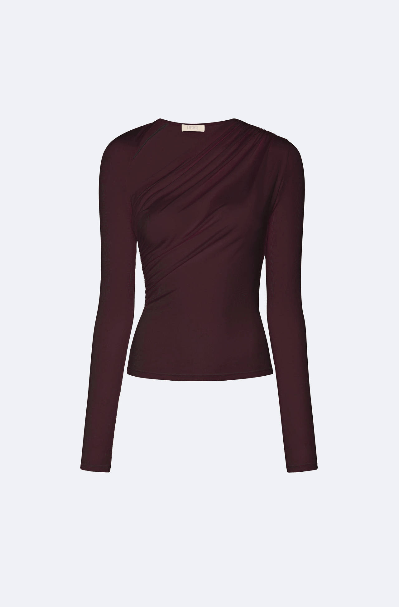 Modal Jersey Asymmetrical Ruched Top - LAPOINTE
