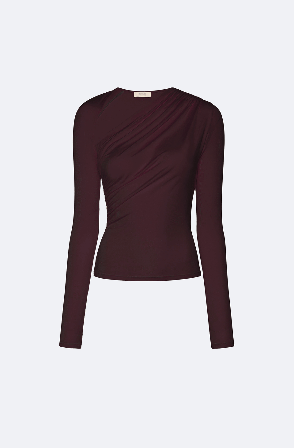 Modal Jersey Asymmetrical Ruched Top - LAPOINTE