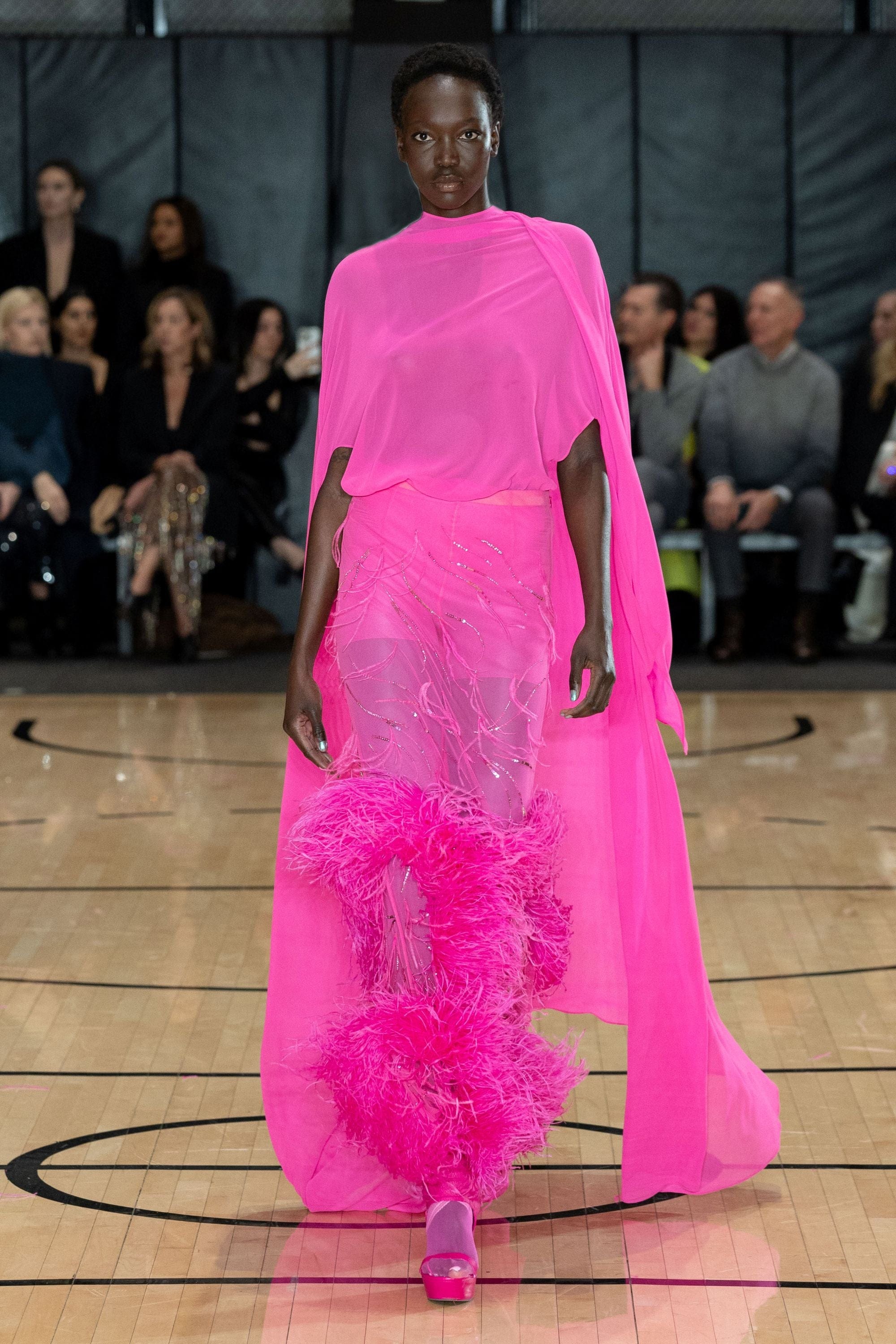 Feather Embroidery Skirt - LAPOINTE