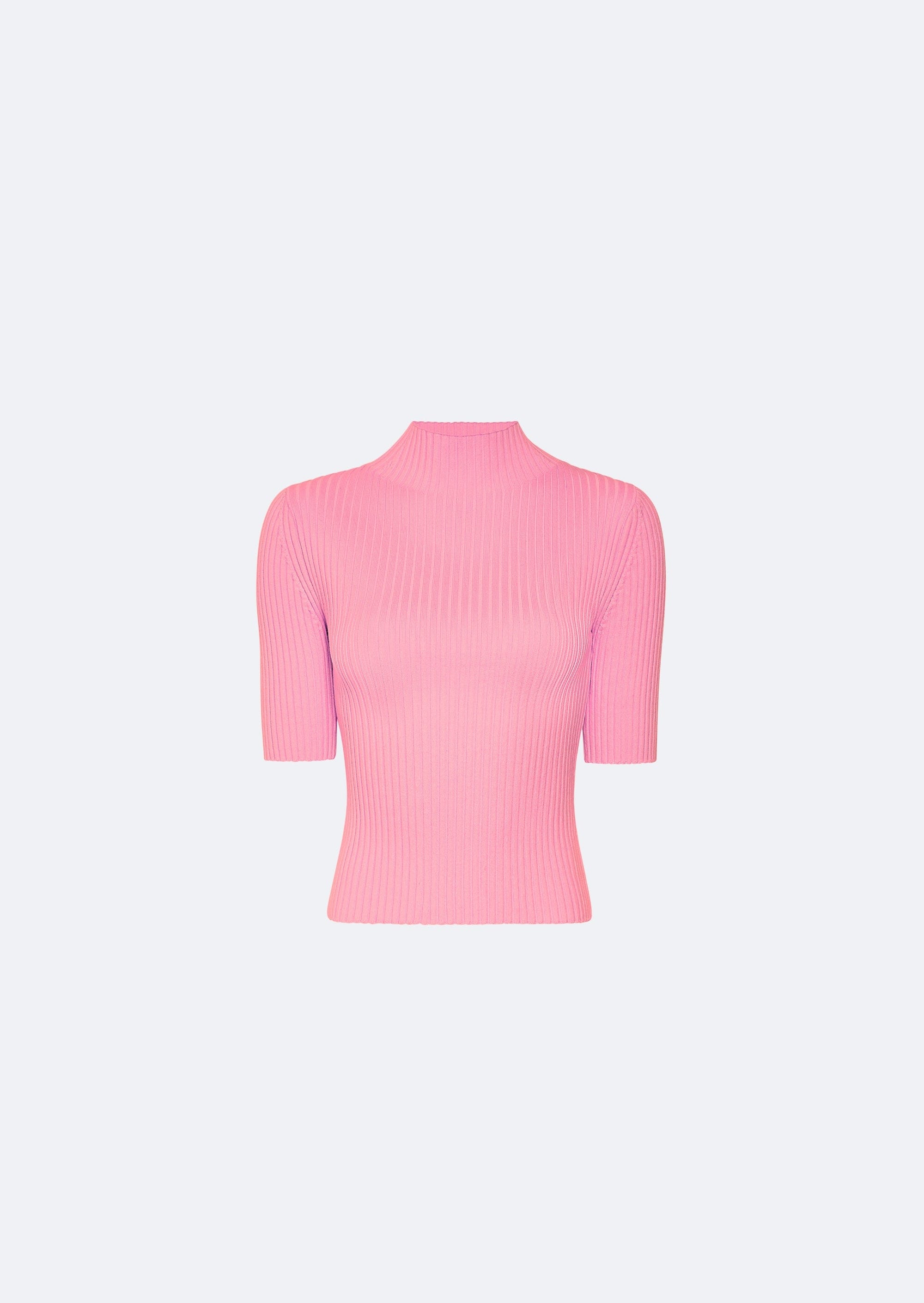 pink cotton turtleneck