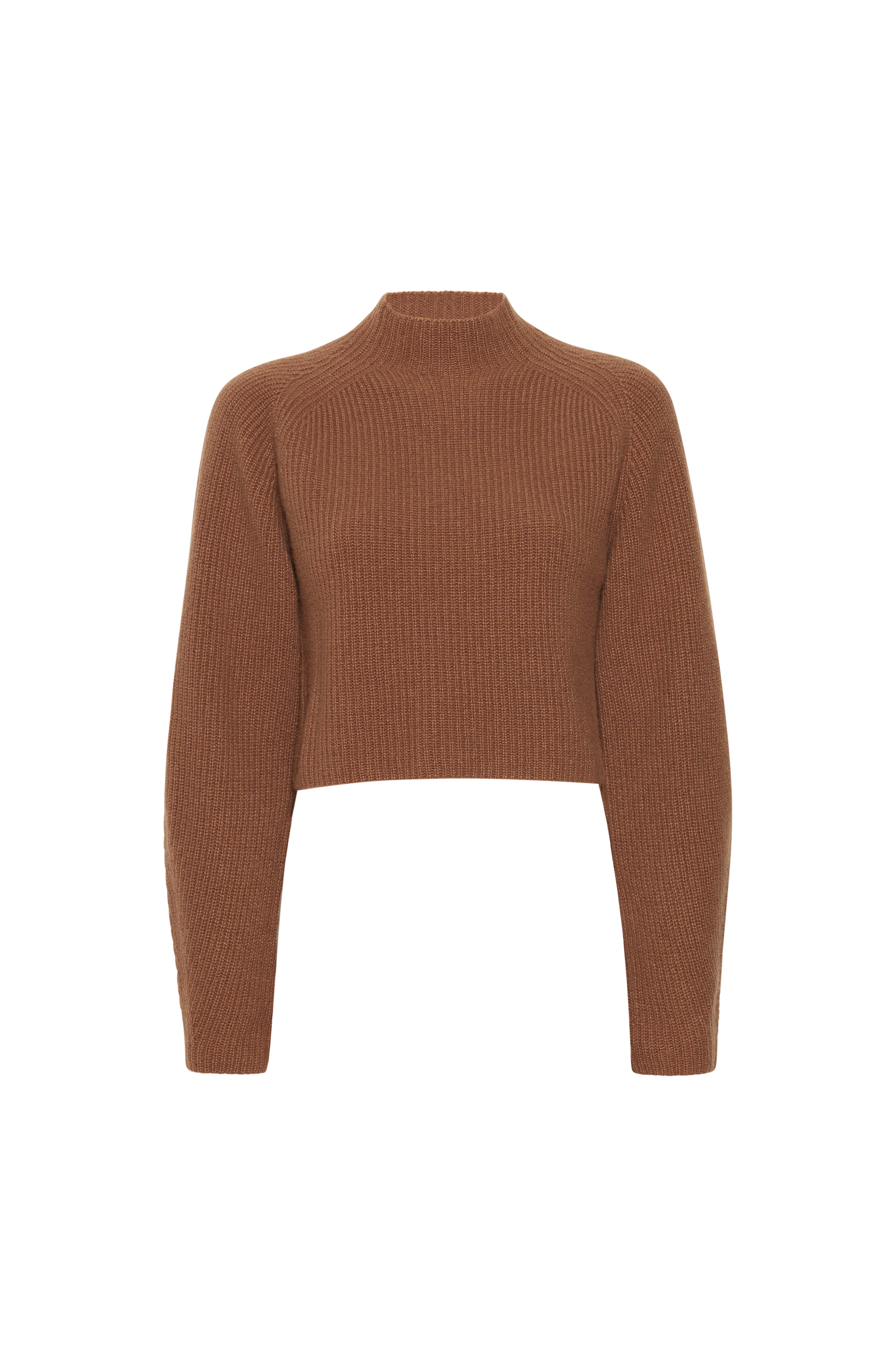 Cropped deals camel sweater