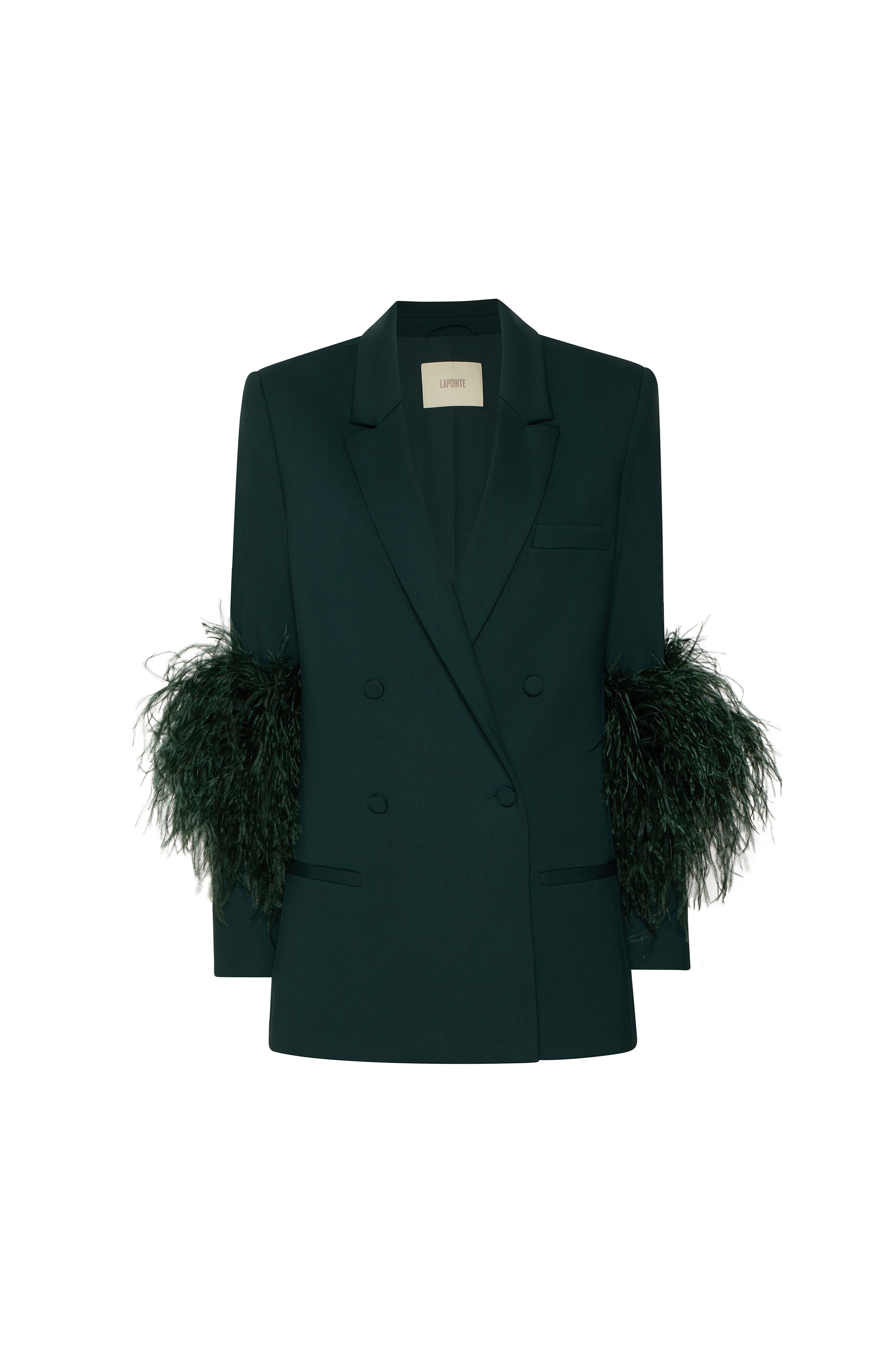 Scuba Blazer With Feathers