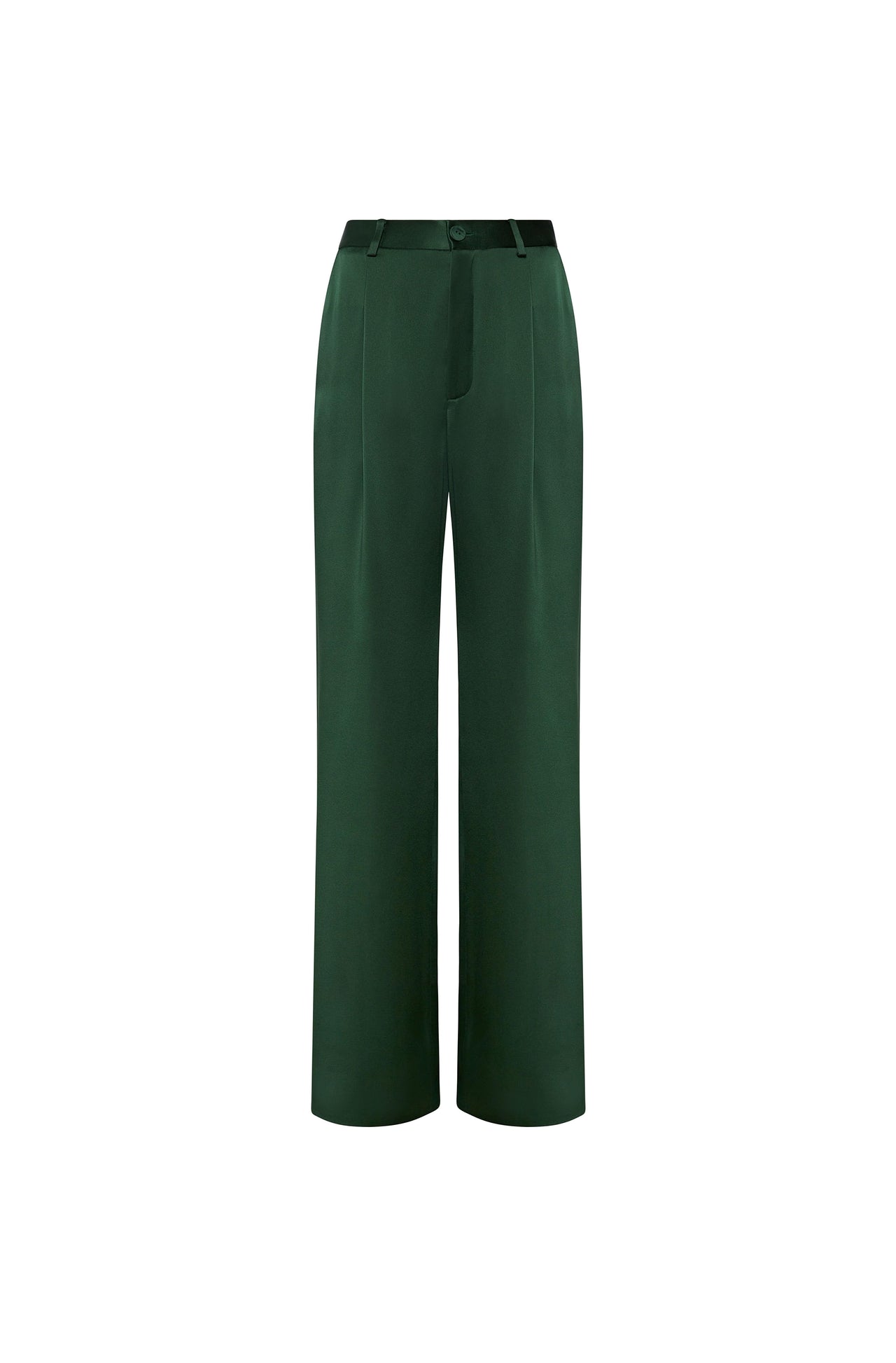 Satin Relaxed Pleated Pant
