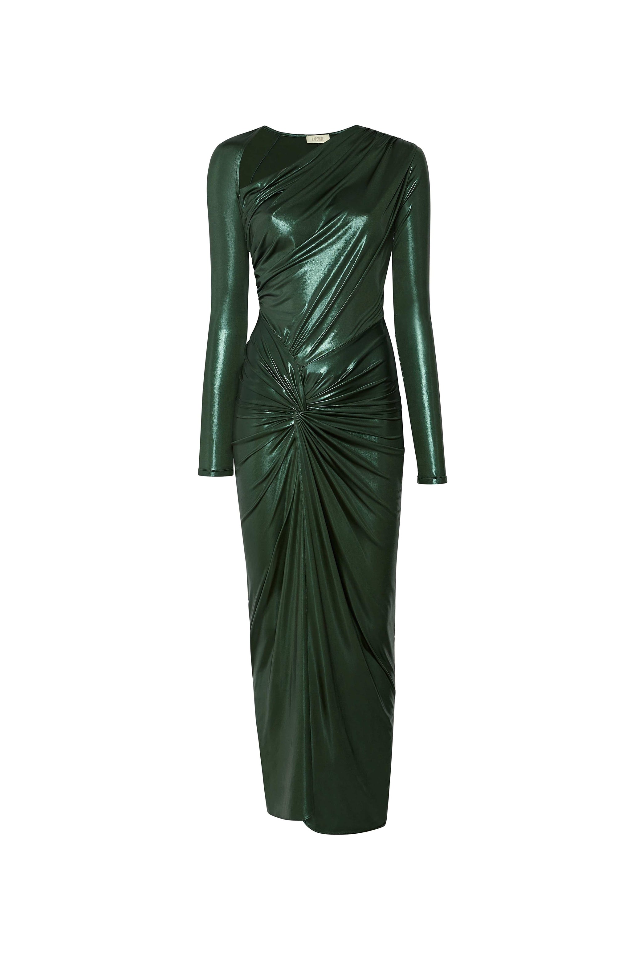 Shiny Jersey Sarong Dress FOREST / 0 Shiny Jersey Sarong Dress FOREST / 0