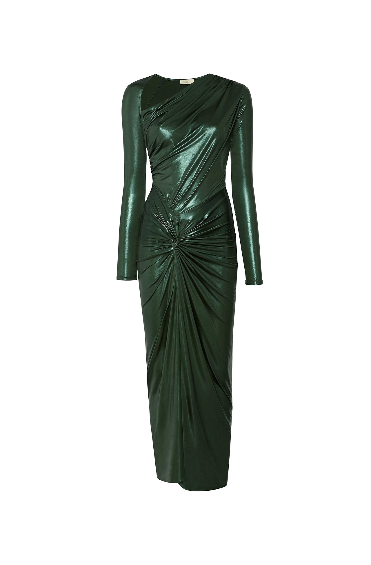 Shiny Jersey Sarong Dress