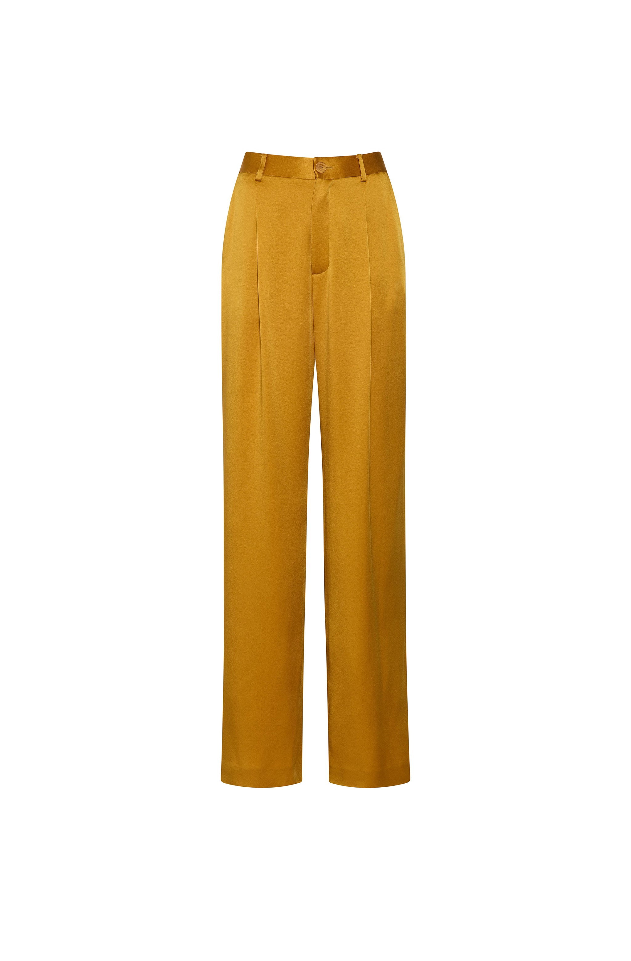Satin Relaxed Pleated Pant
