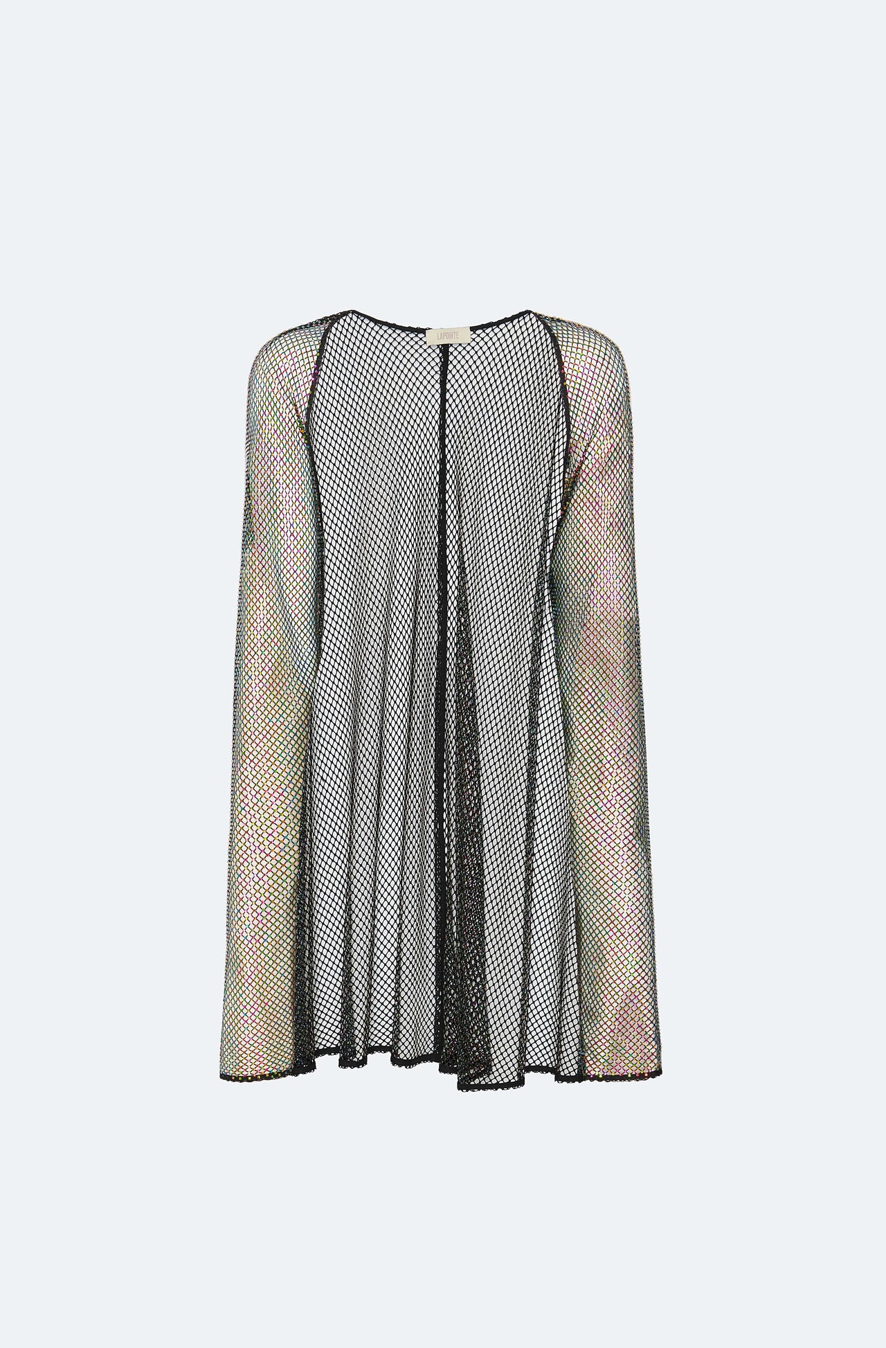Rhinestone Mesh Short Caftan - LAPOINTE