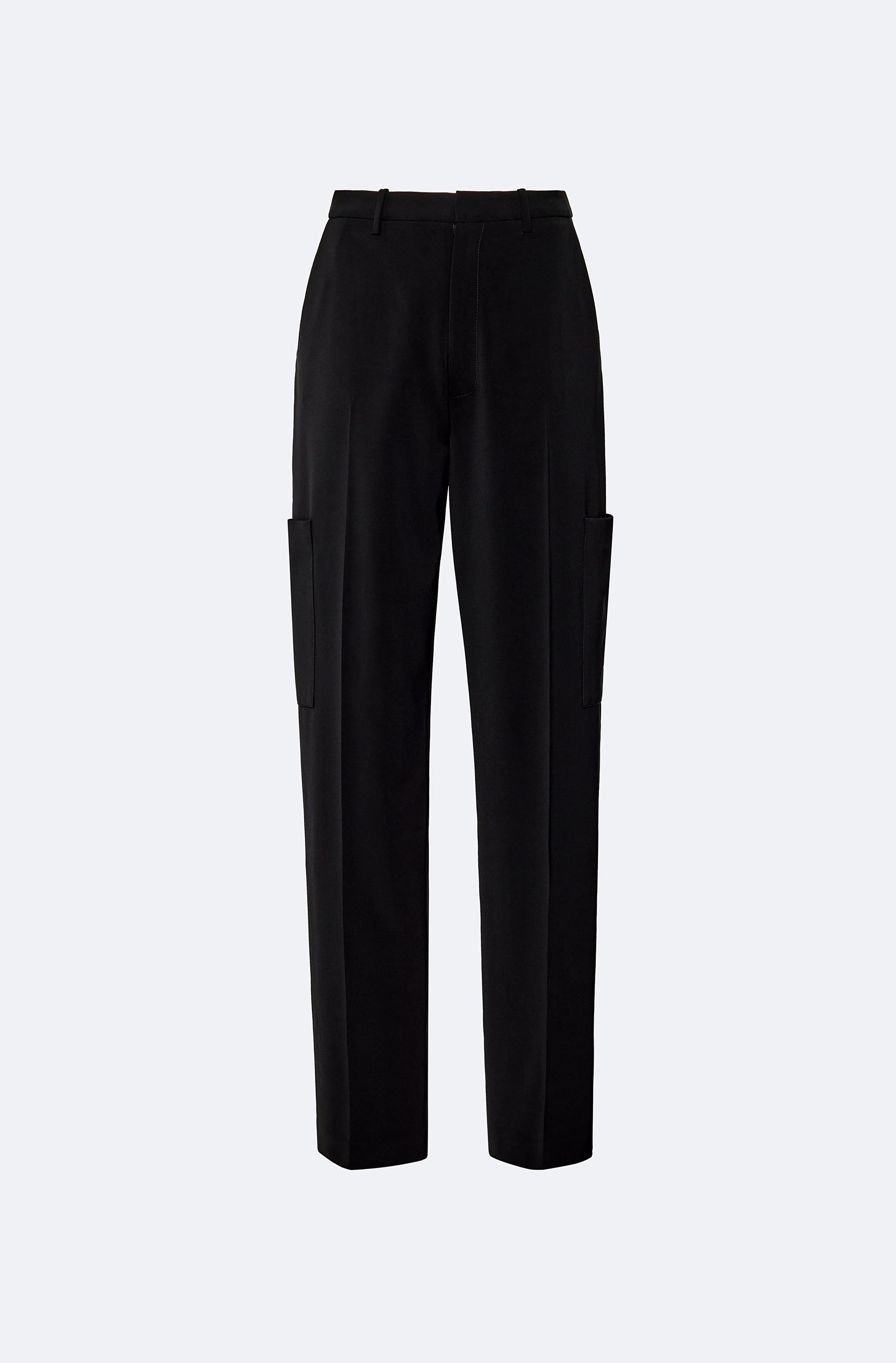Matte Crepe Tapered Trouser
