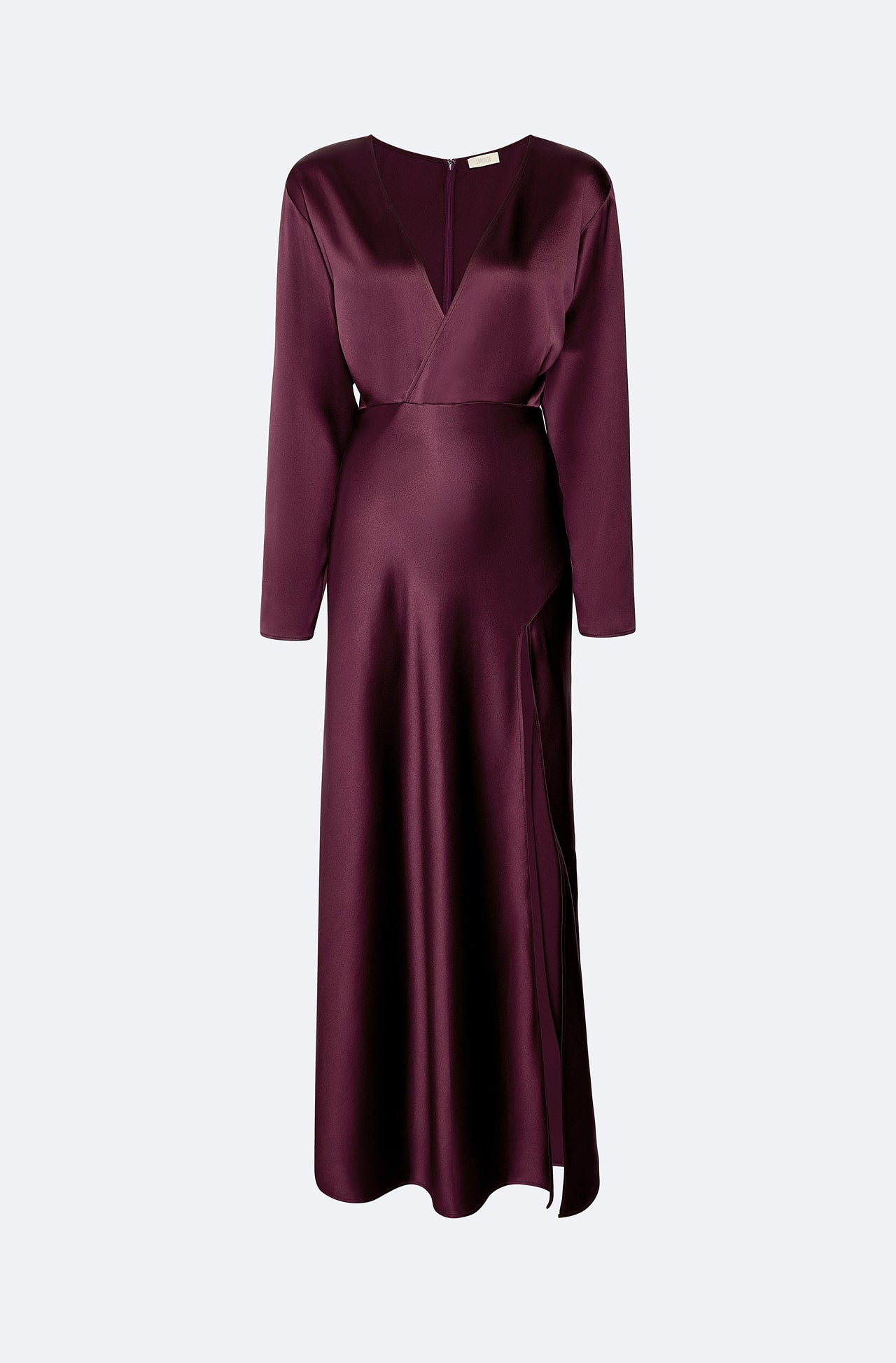 Satin V Neck Dress - LAPOINTE