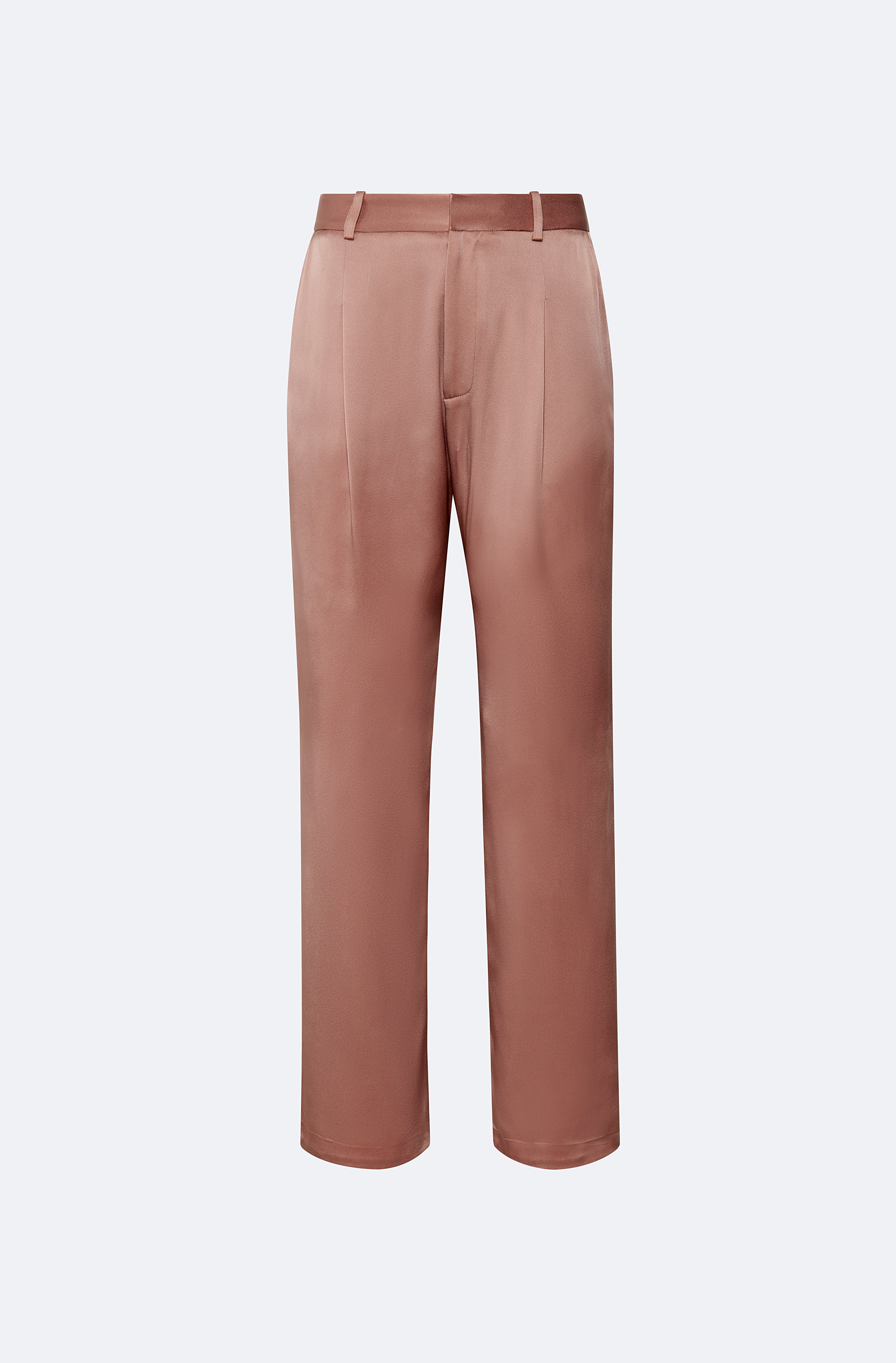 Satin Tapered Pleated Pant