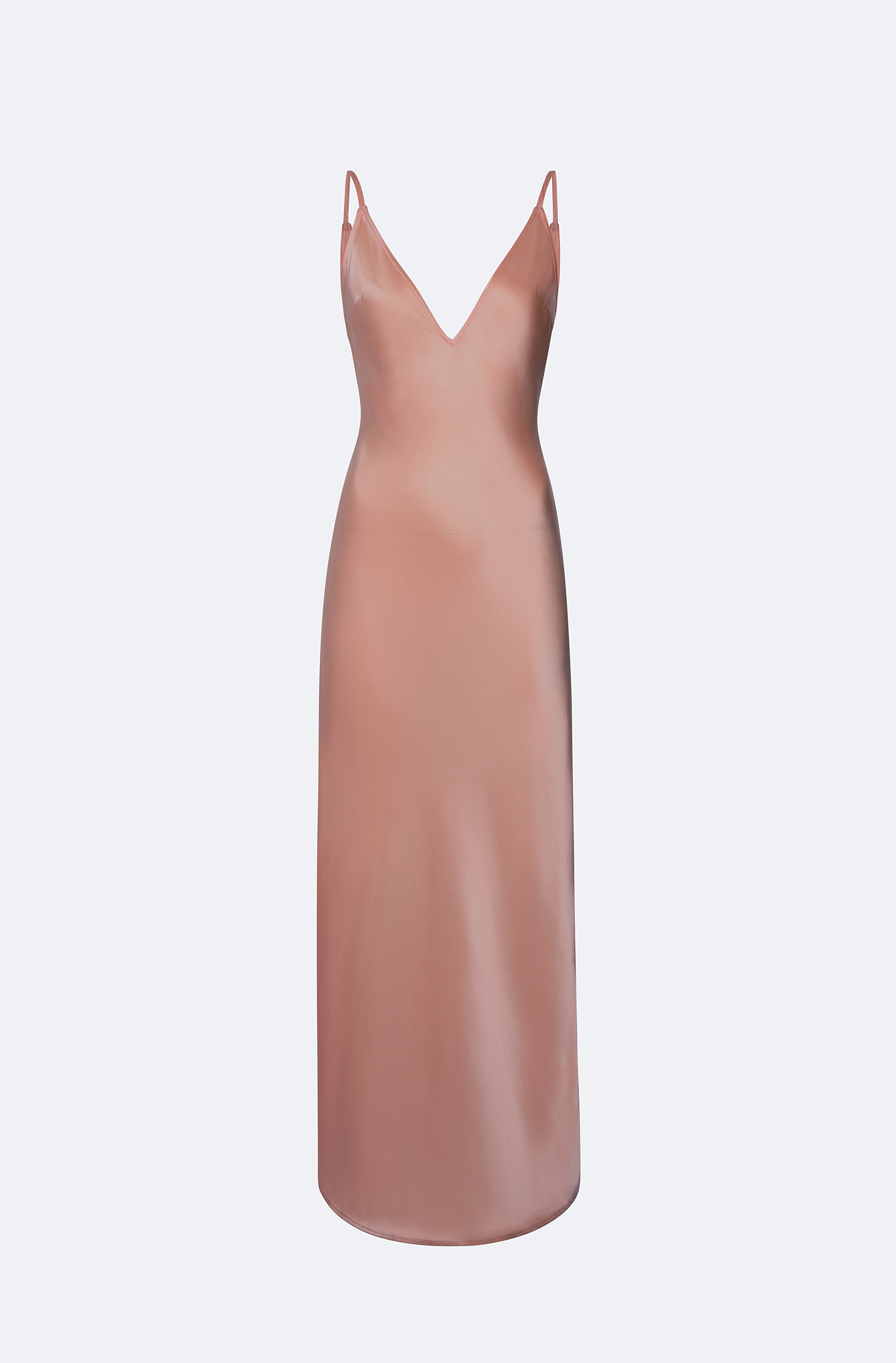 Mauve slip dress top