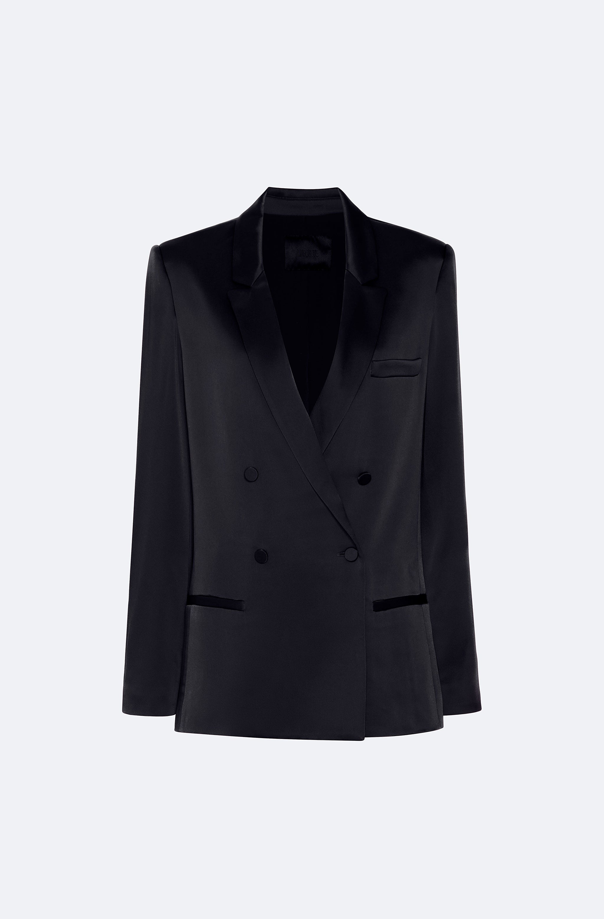 Satin Double Breasted Blazer - LAPOINTE