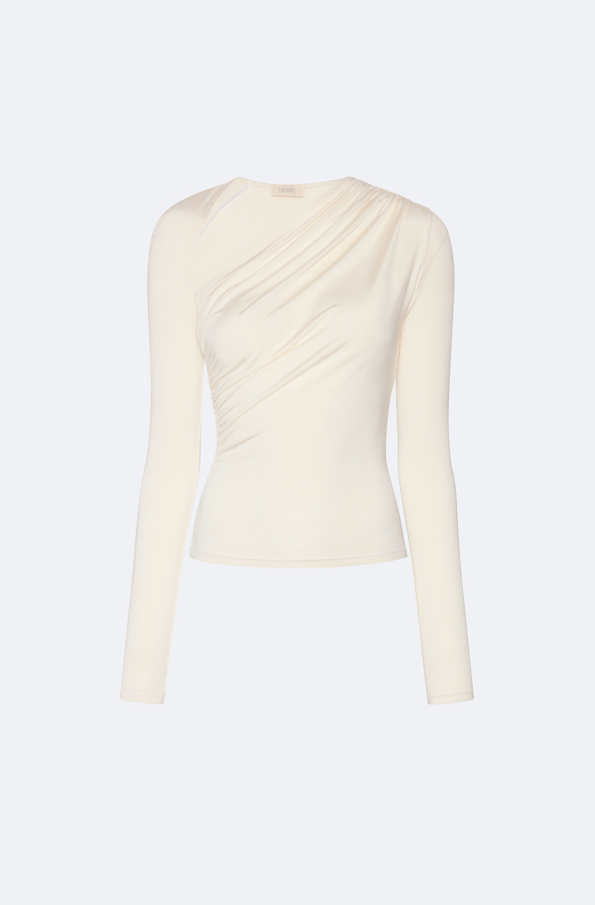 Jersey Asymmetrical Ruched Top - LAPOINTE