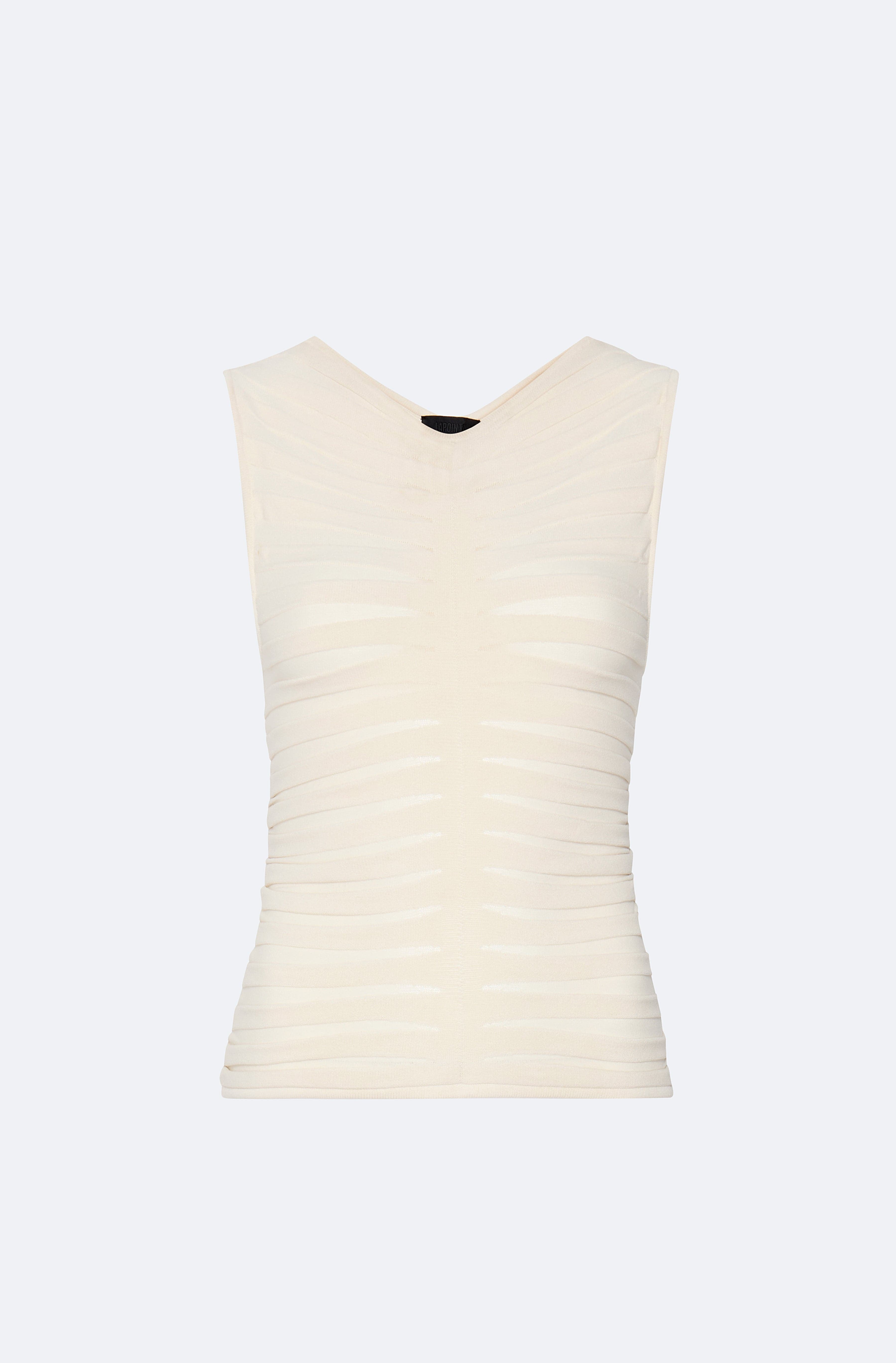 Viscose Wide Ribbed Tank Top