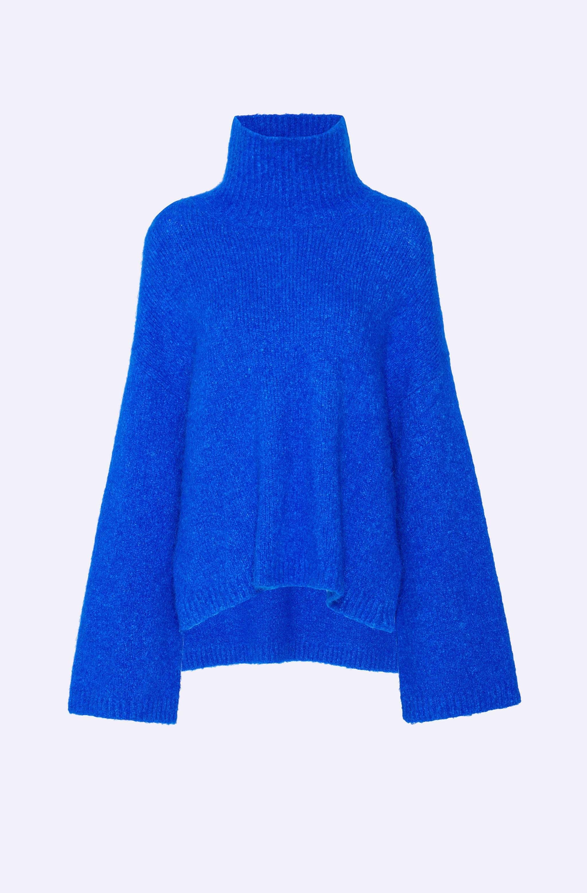Alpaca Silk Oversized Turtleneck Sweater - LAPOINTE