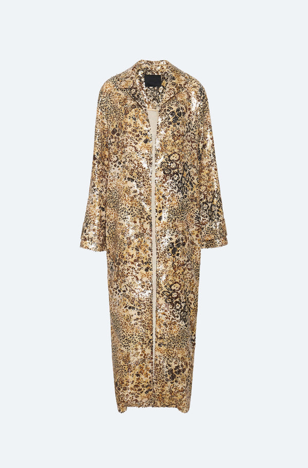 Leopard Sequin Coat - LAPOINTE