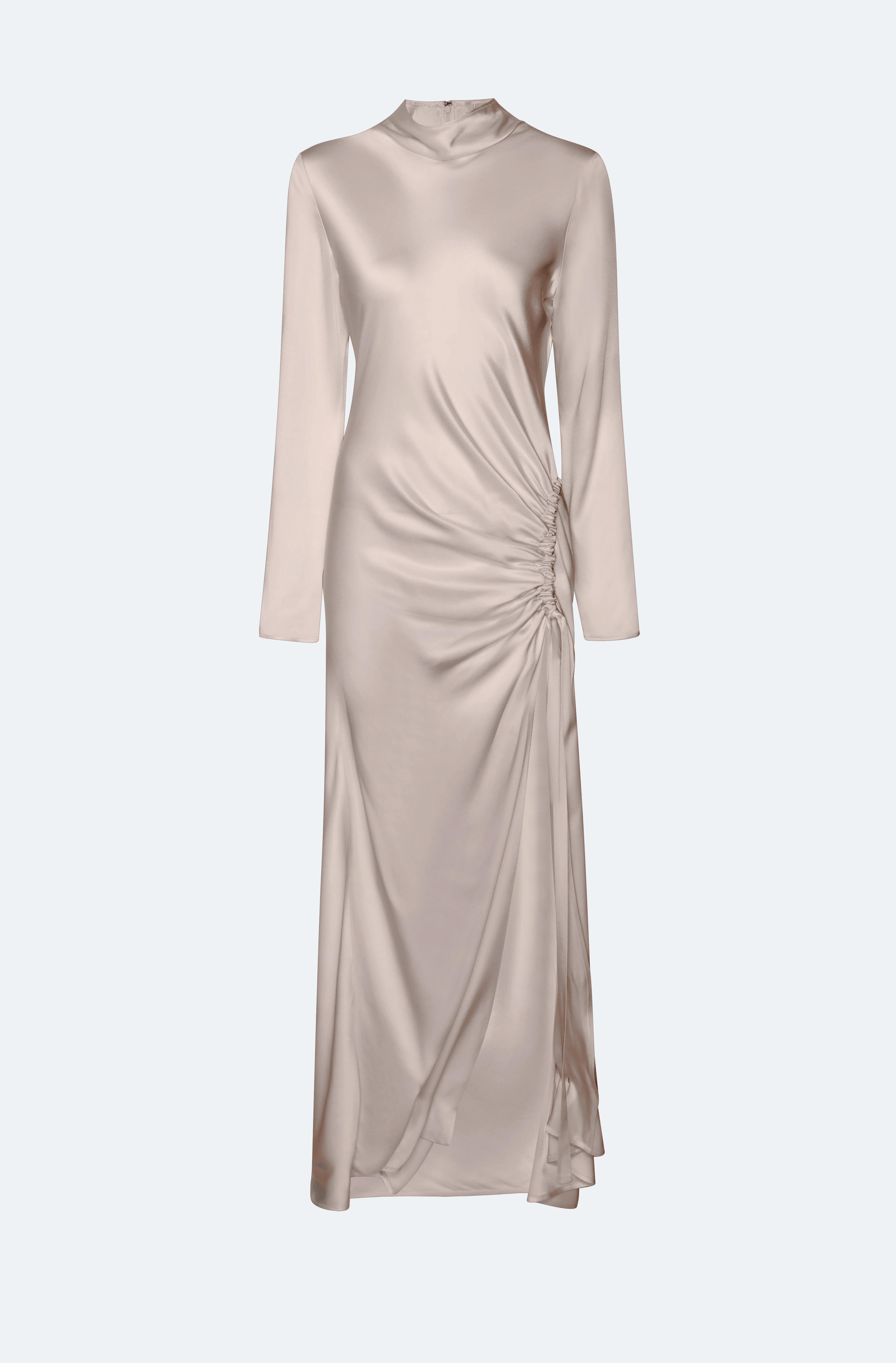 Satin Tab Gown