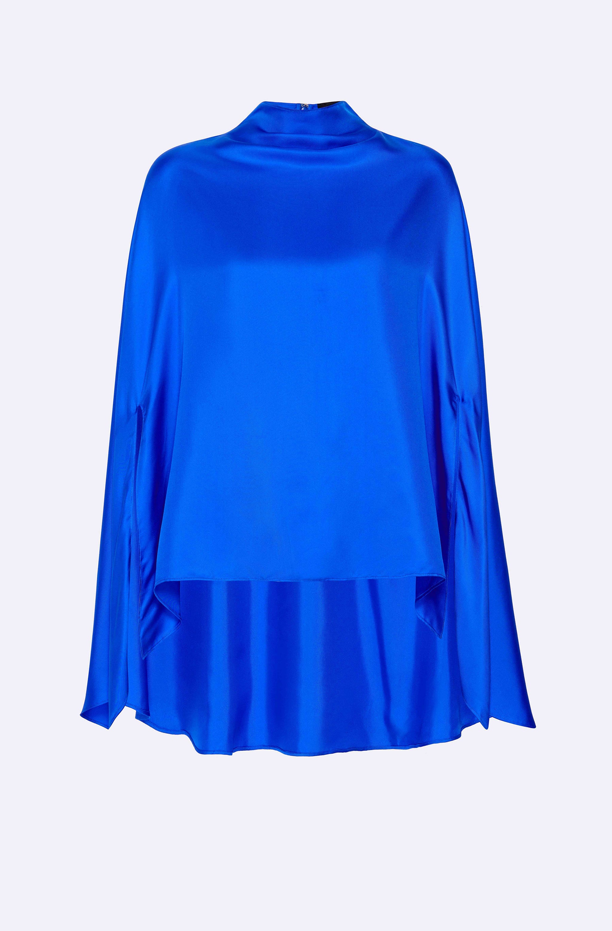 Silky Twill Oversized Cape Tee