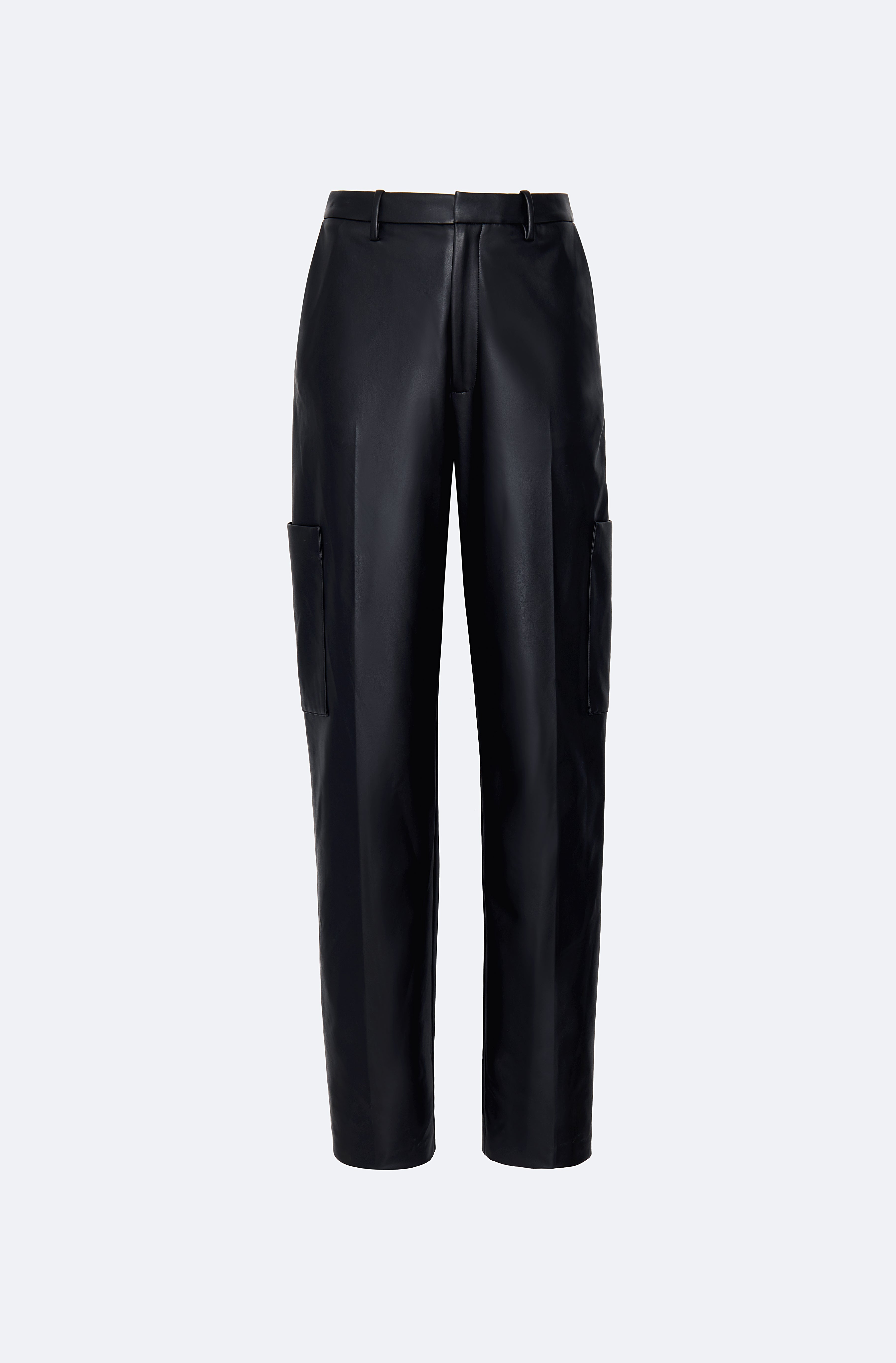 Stretch Faux Leather Tapered Trouser - LAPOINTE