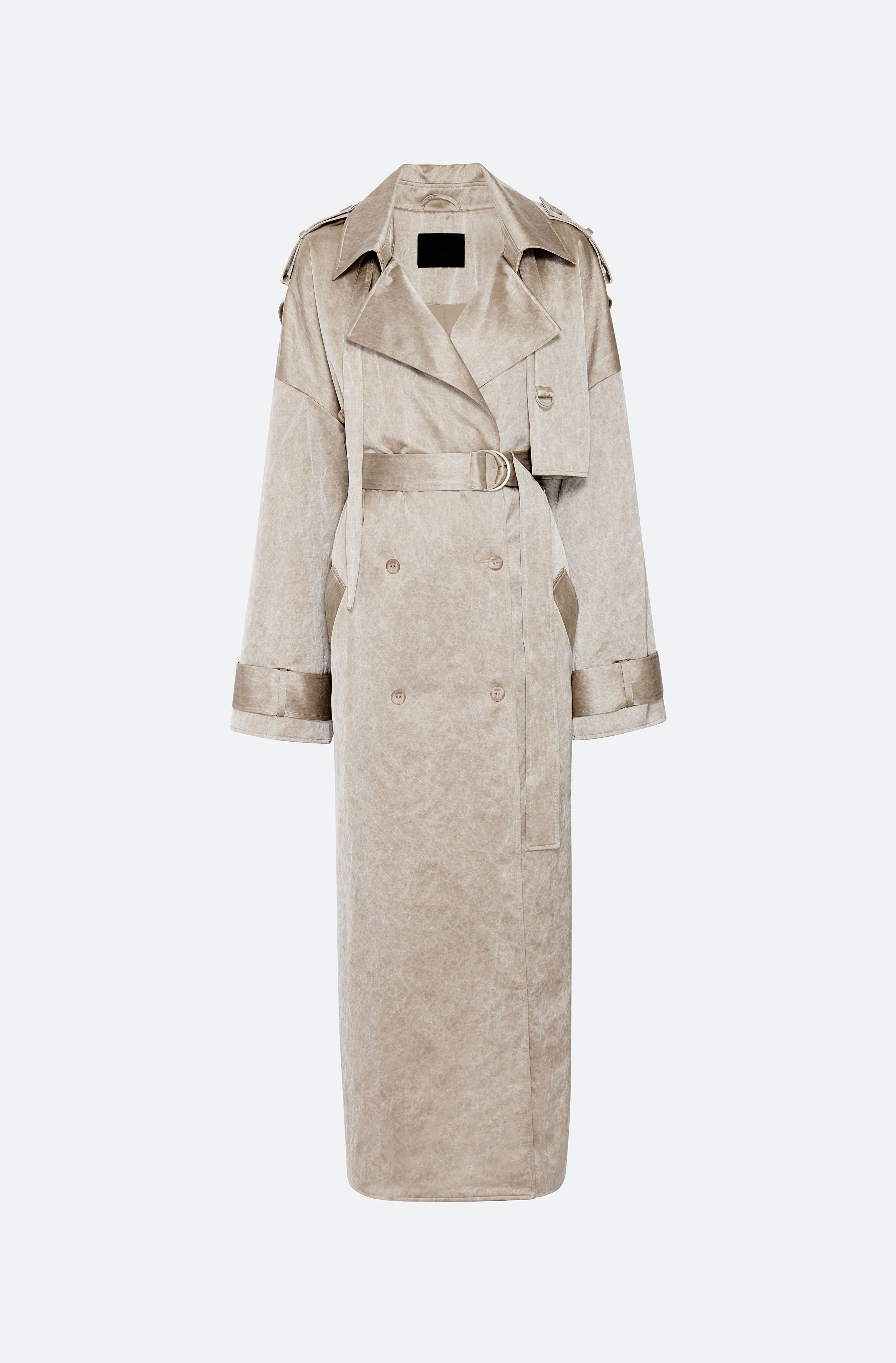 Wide belt Trench coat – L'AUBE BLANC