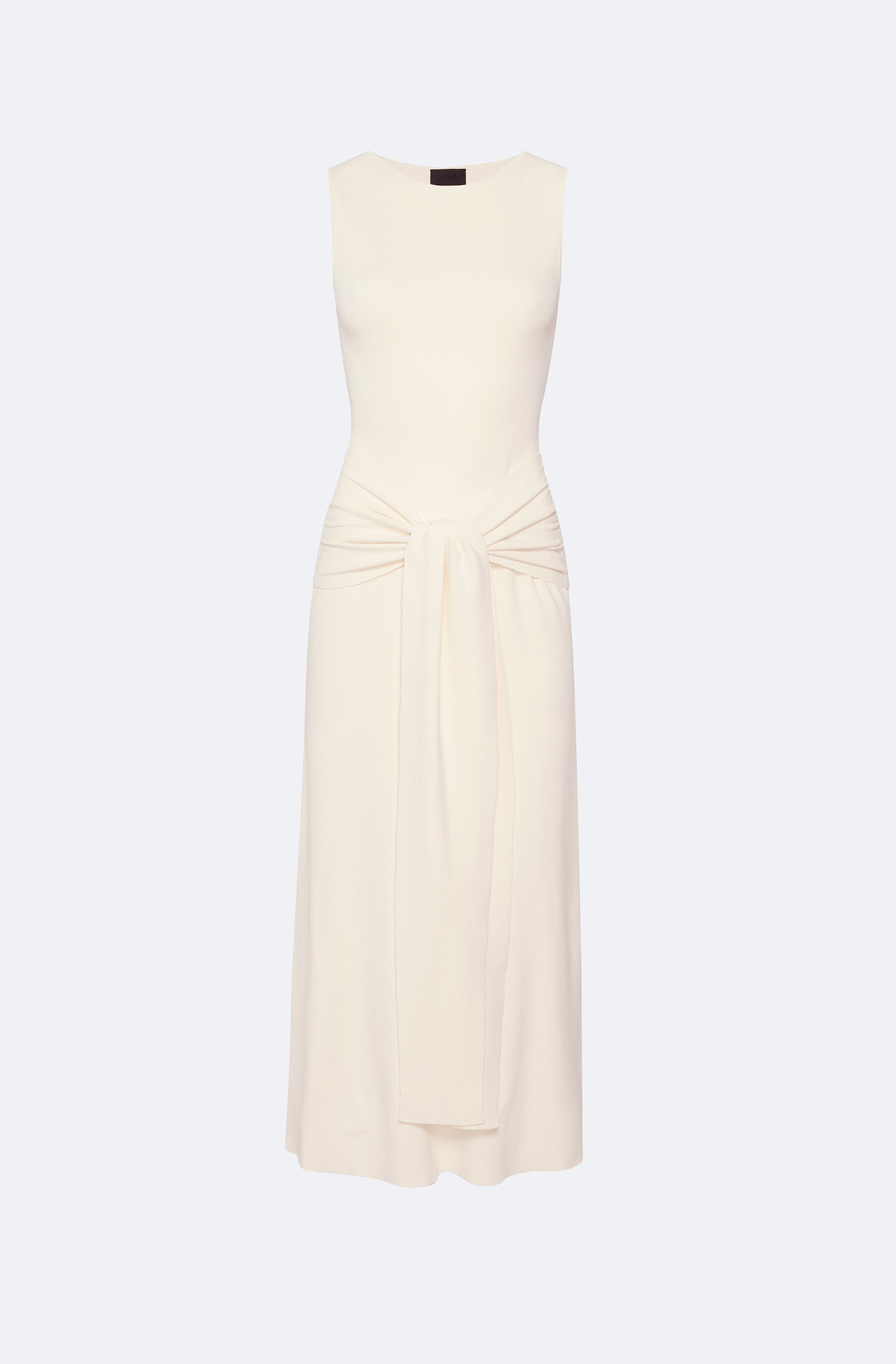 Lapointe Viscose Waist Tie Dress | Cream / Xs Lapointe Viscose Waist Tie Dress | Cream / Xs