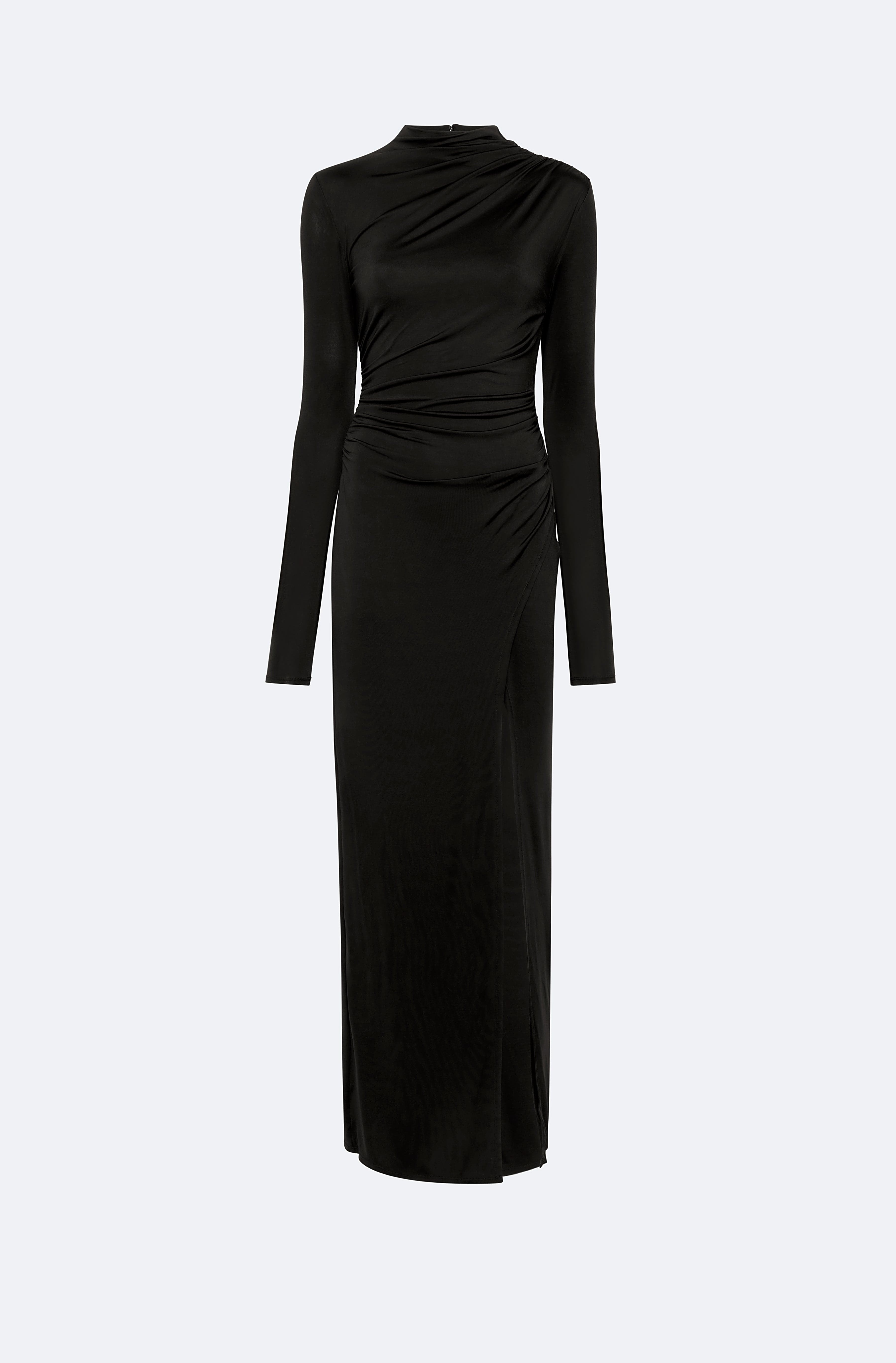 Dresses Luxury Satin Maxi Feather Dresses LAPOINTE