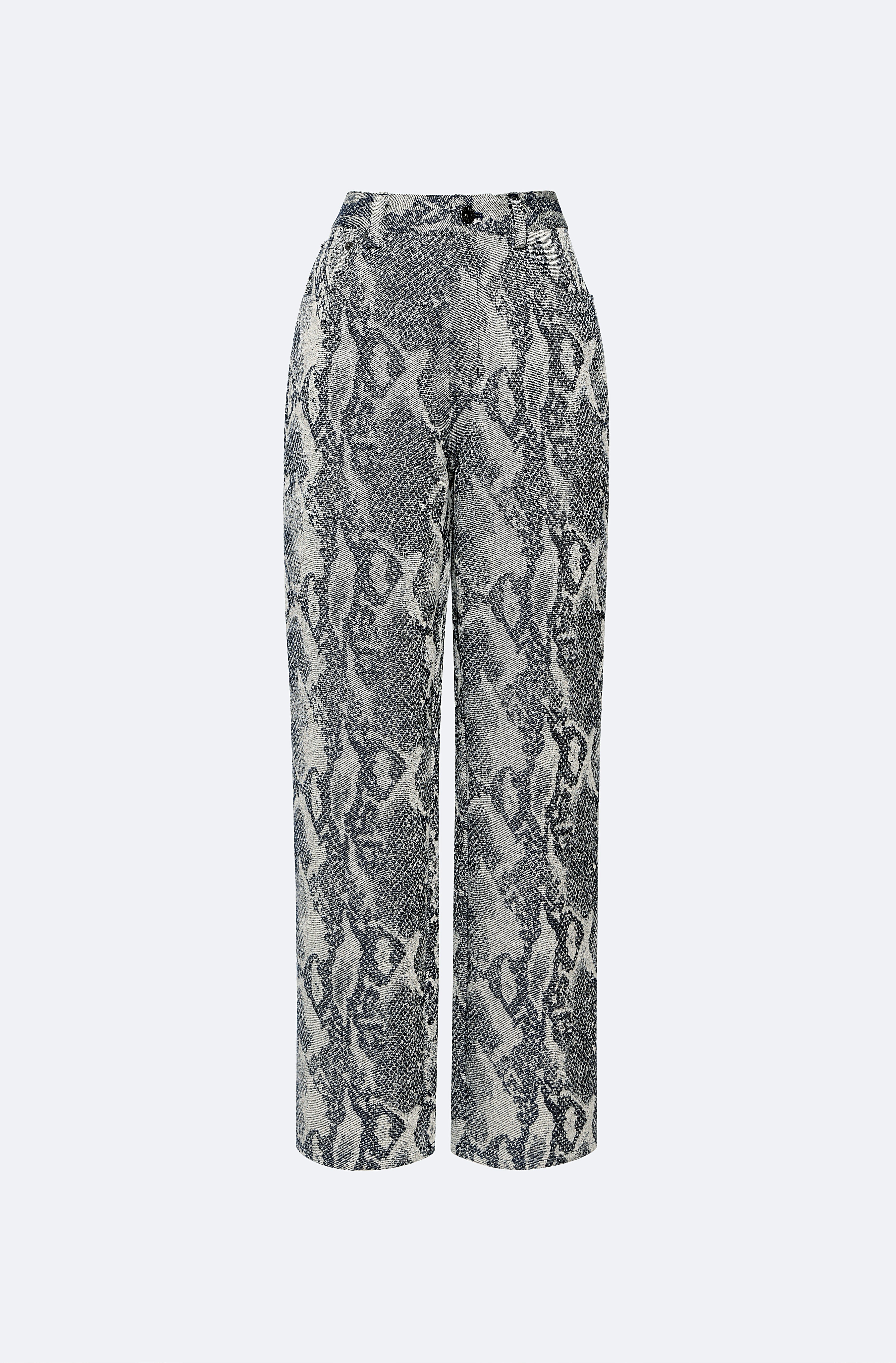 Snake Denim Straight Leg Pant