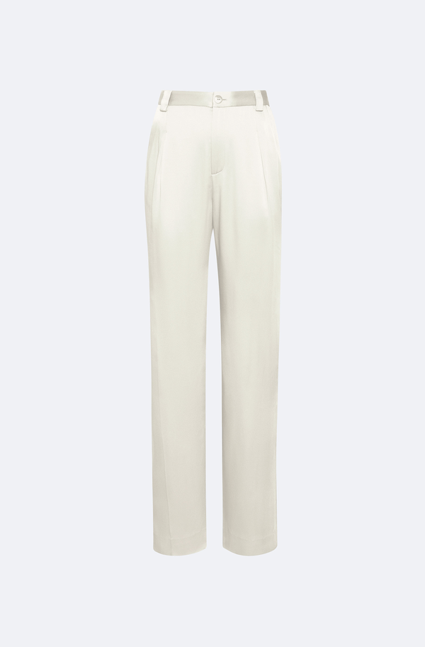 Satin Relaxed Pleated Pant - LAPOINTE