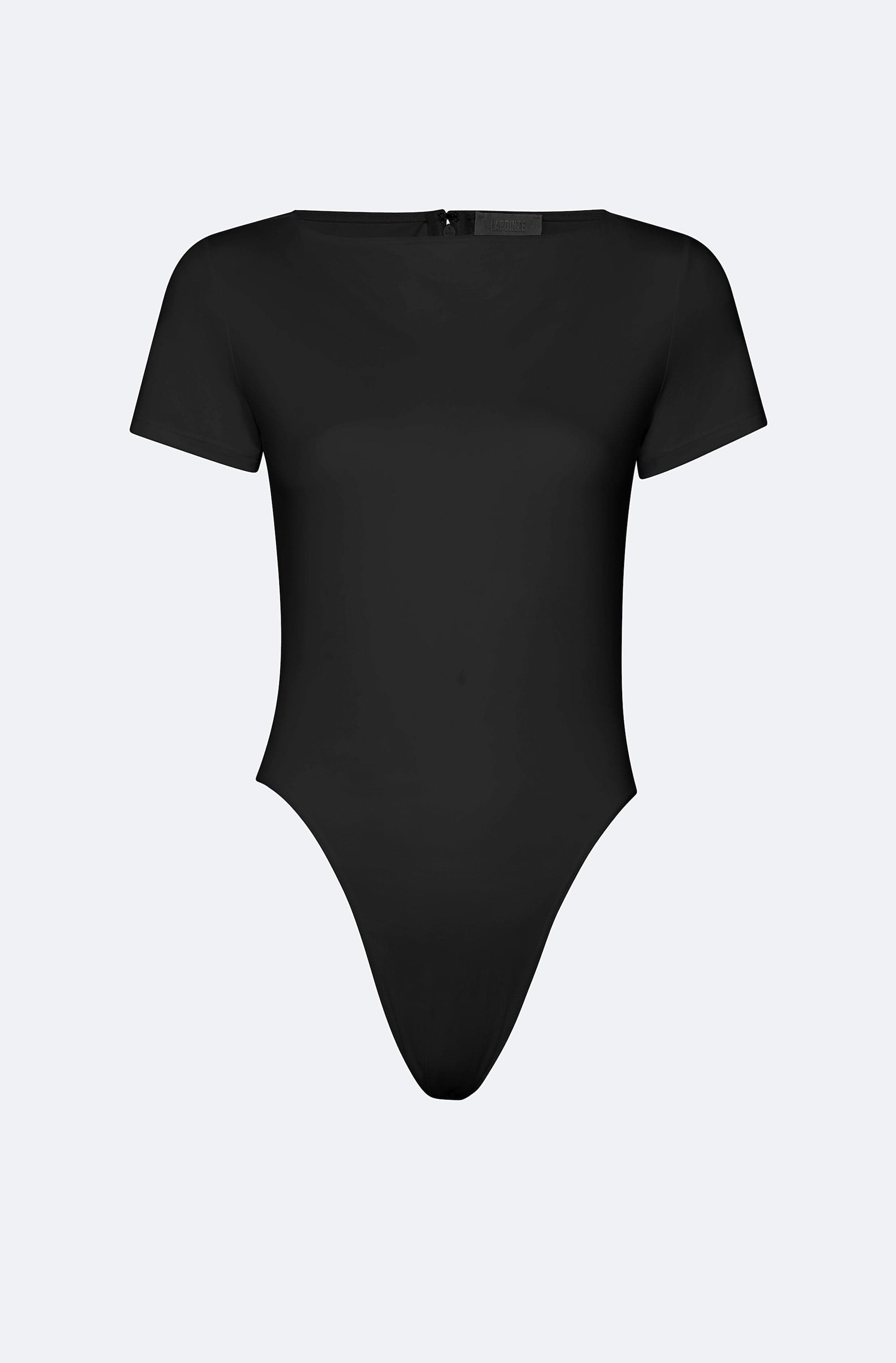 Jersey Short Sleeve Boatneck Bodysuit