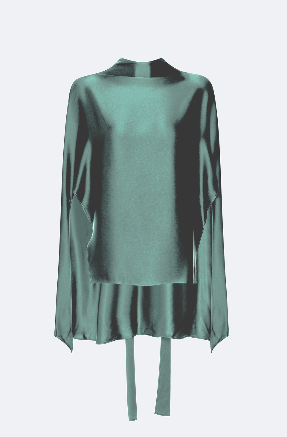 Silky Twill Scarf Cape Top - LAPOINTE