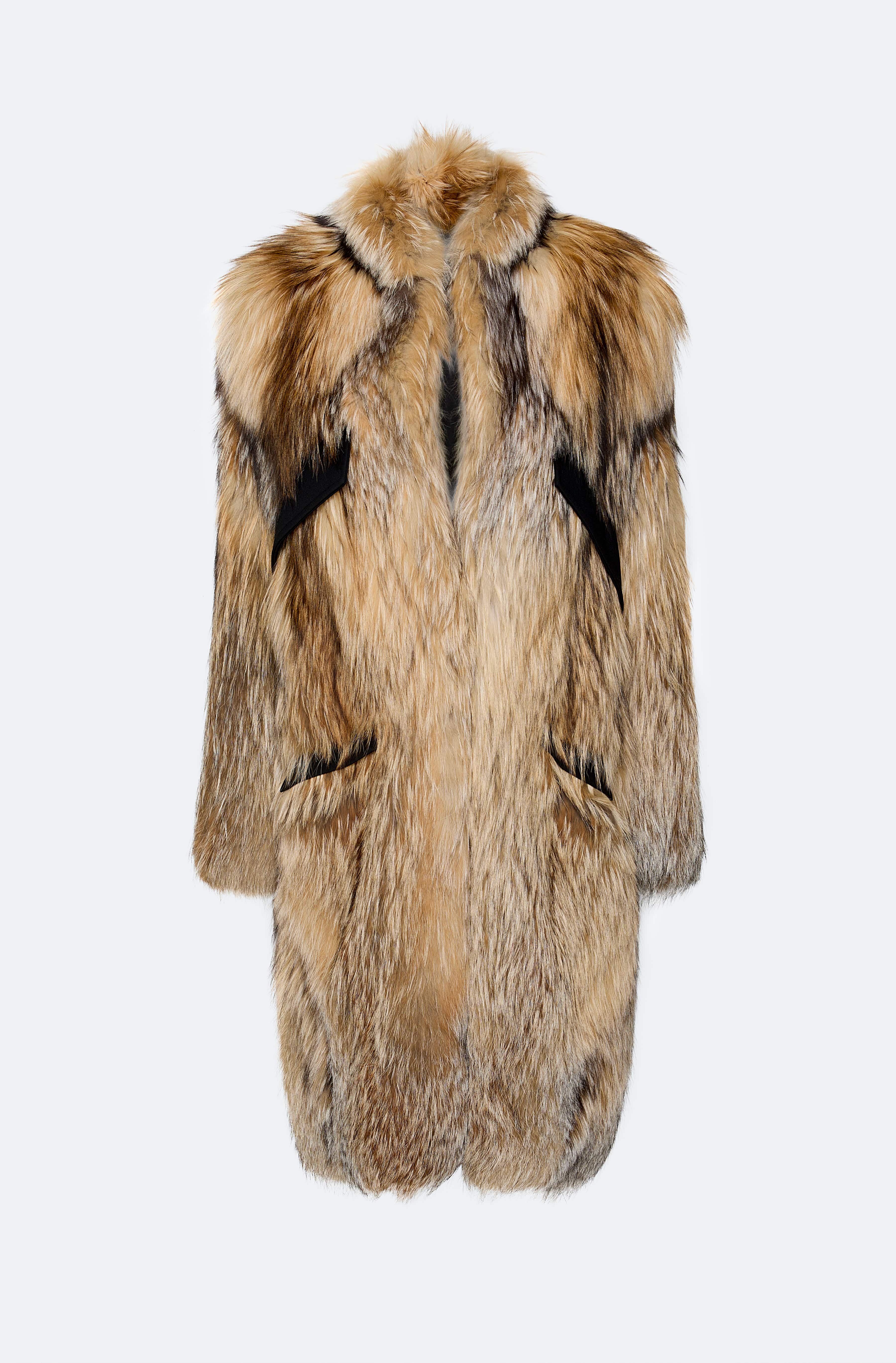 Fur Coat in Natural | LAPOINTE