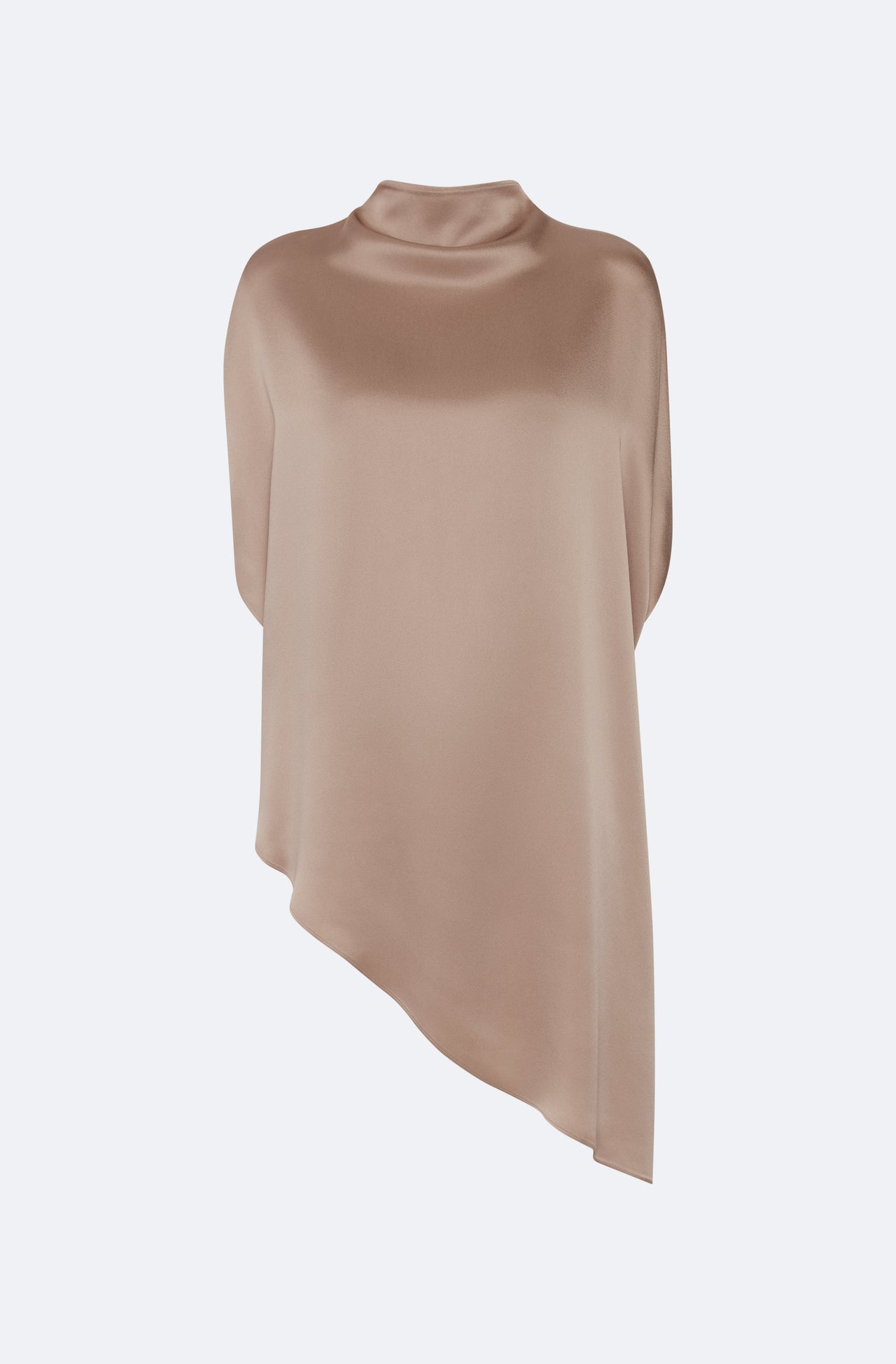 Satin Asymmetric Cape Top - LAPOINTE