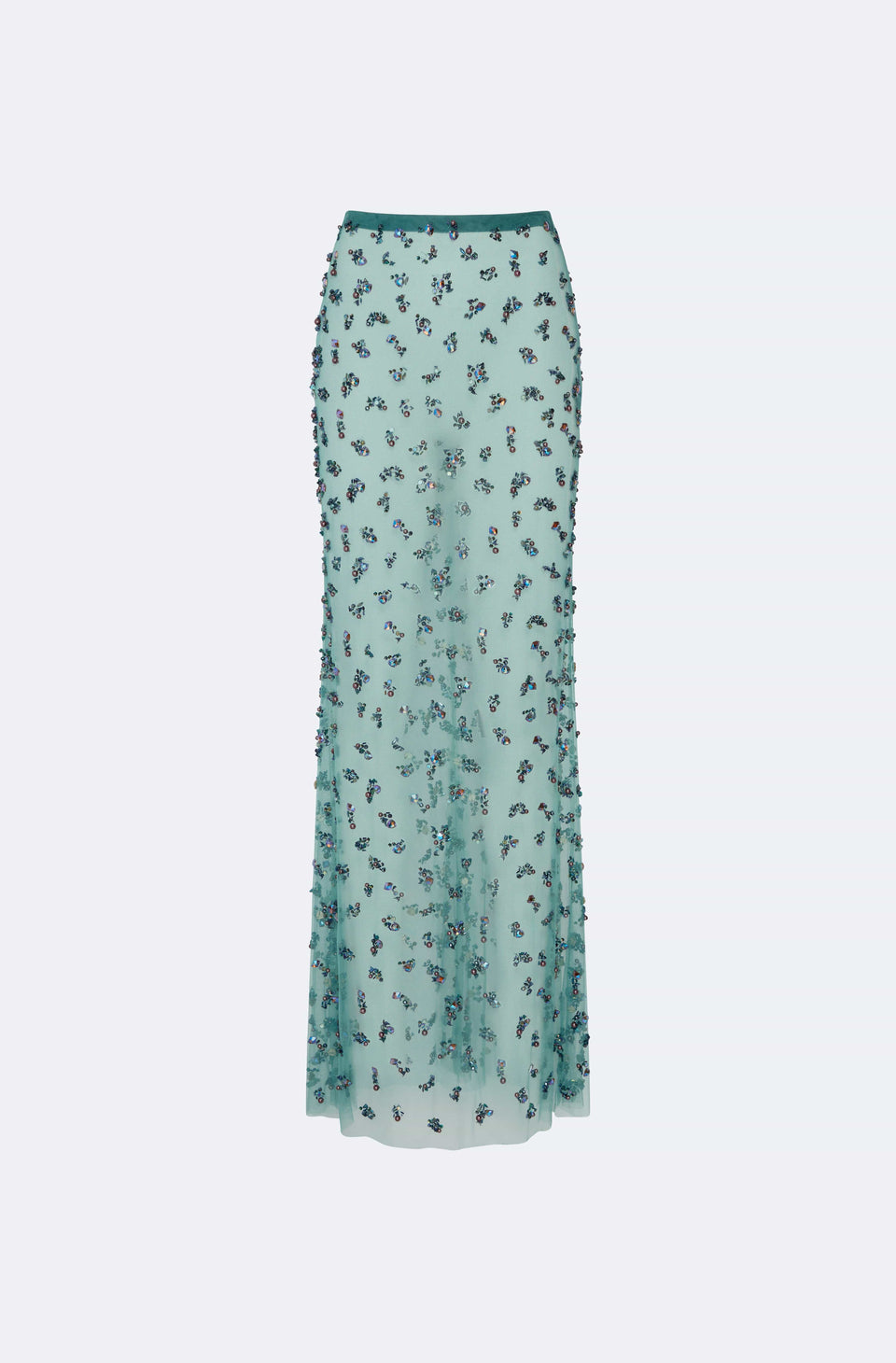 Degradé Cluster Embellished Flare Skirt - LAPOINTE