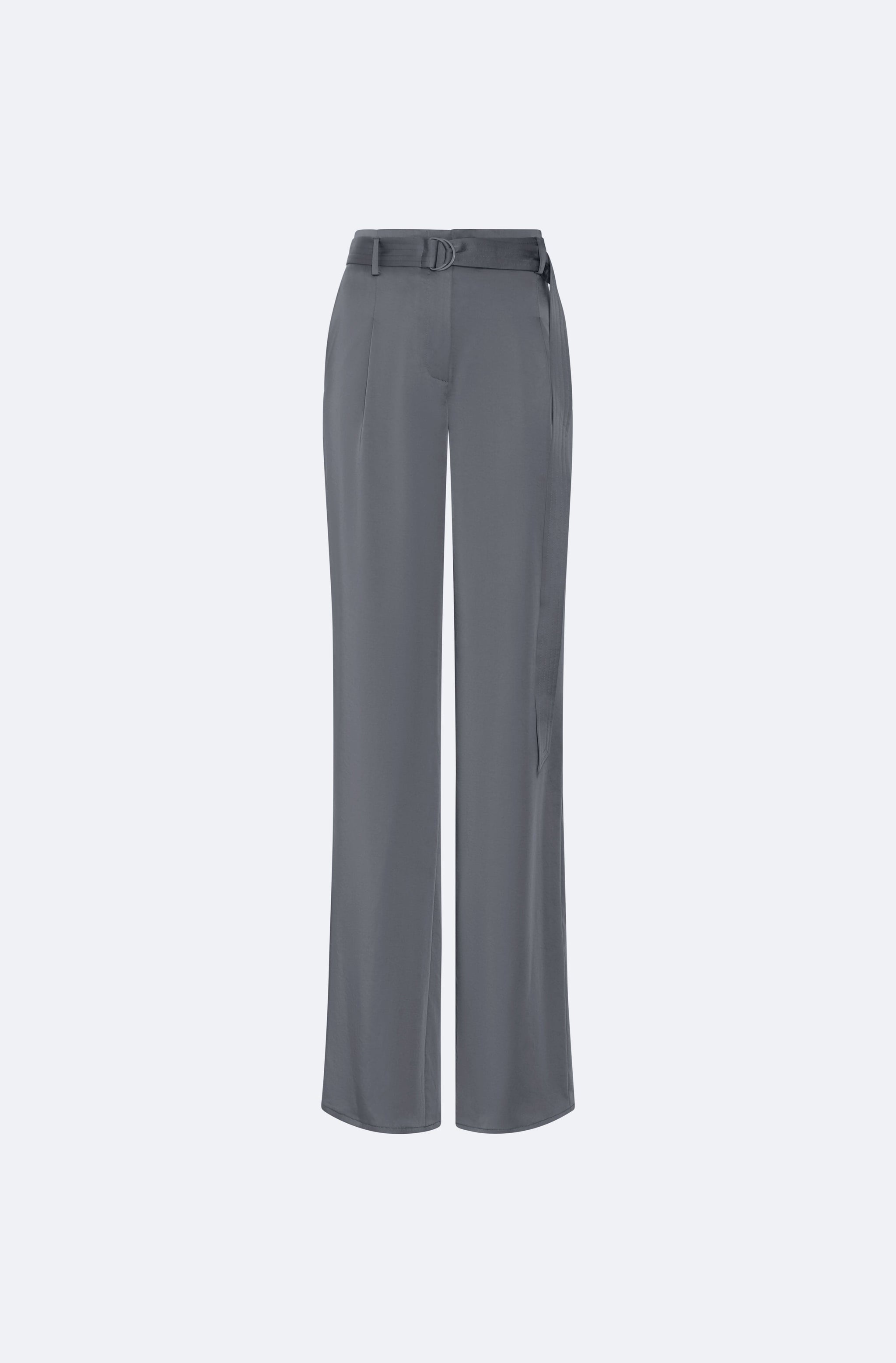 Lightweight Satin Belted Pant - LAPOINTE