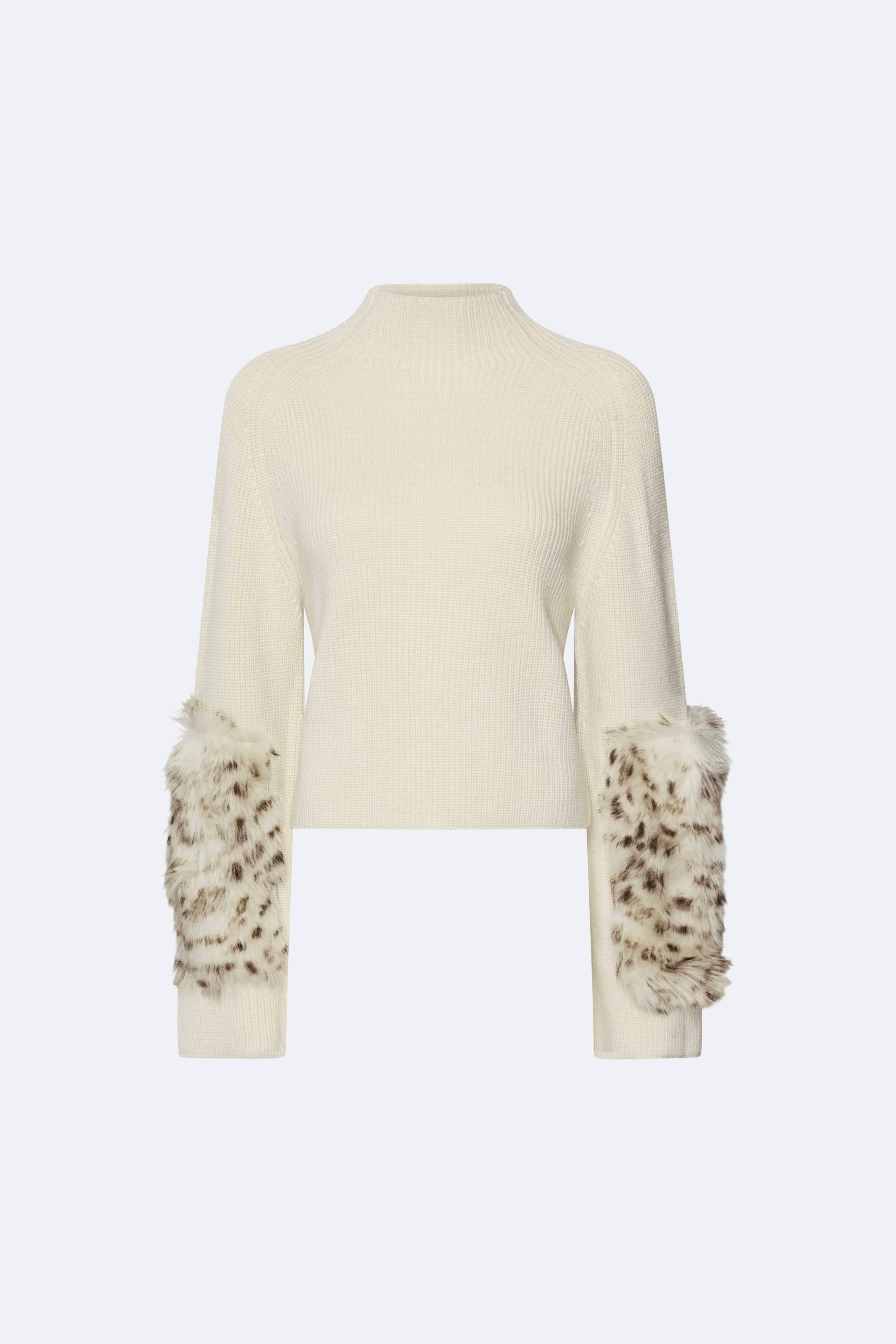 Merino Mock Neck Sweater With Patch