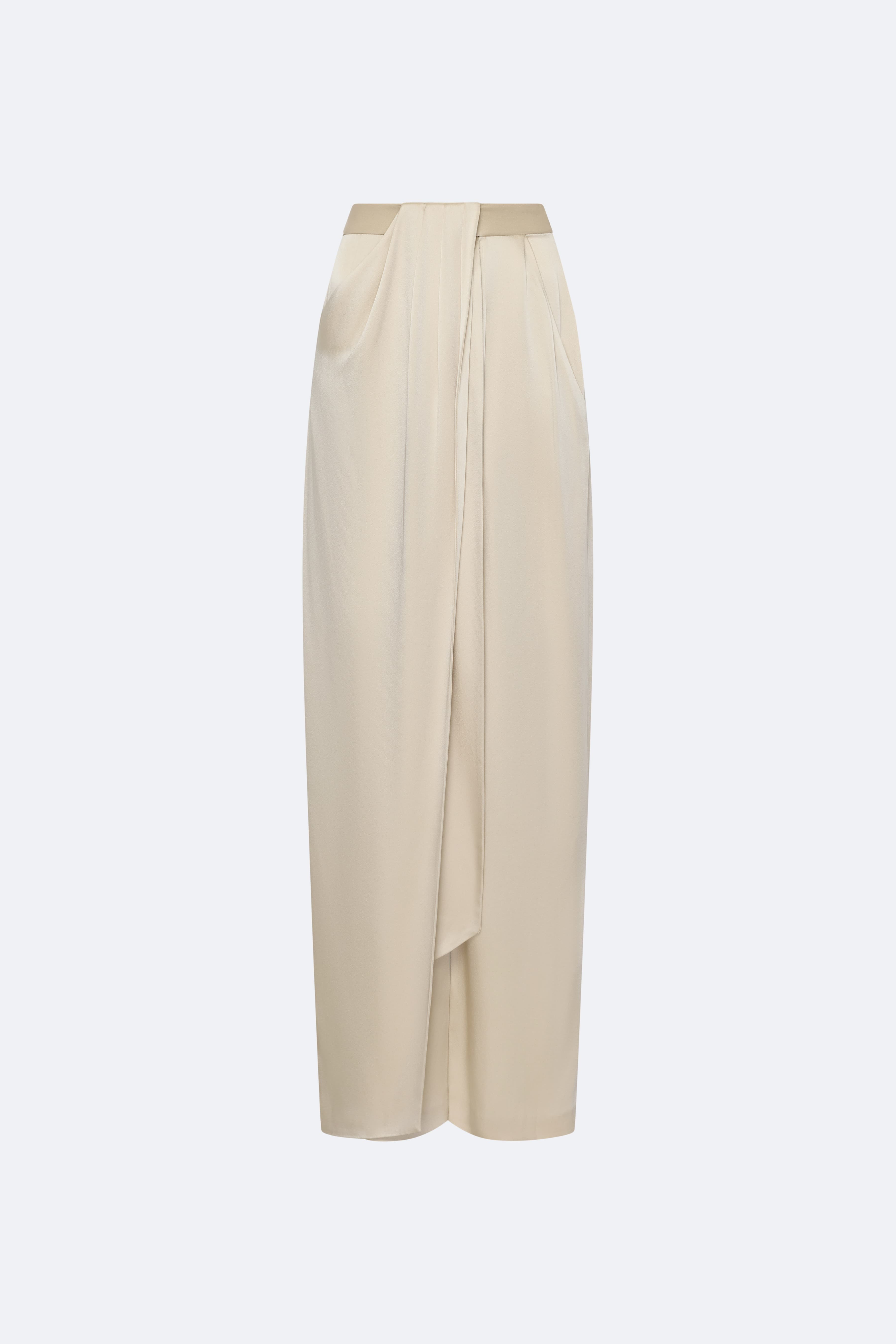 Satin Draped Relaxed Pant - LAPOINTE