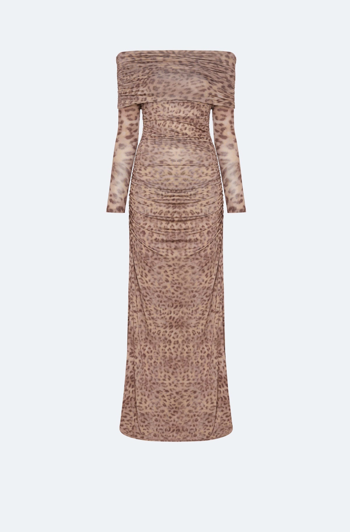 Printed Jersey Off The Shoulder Gown - LAPOINTE