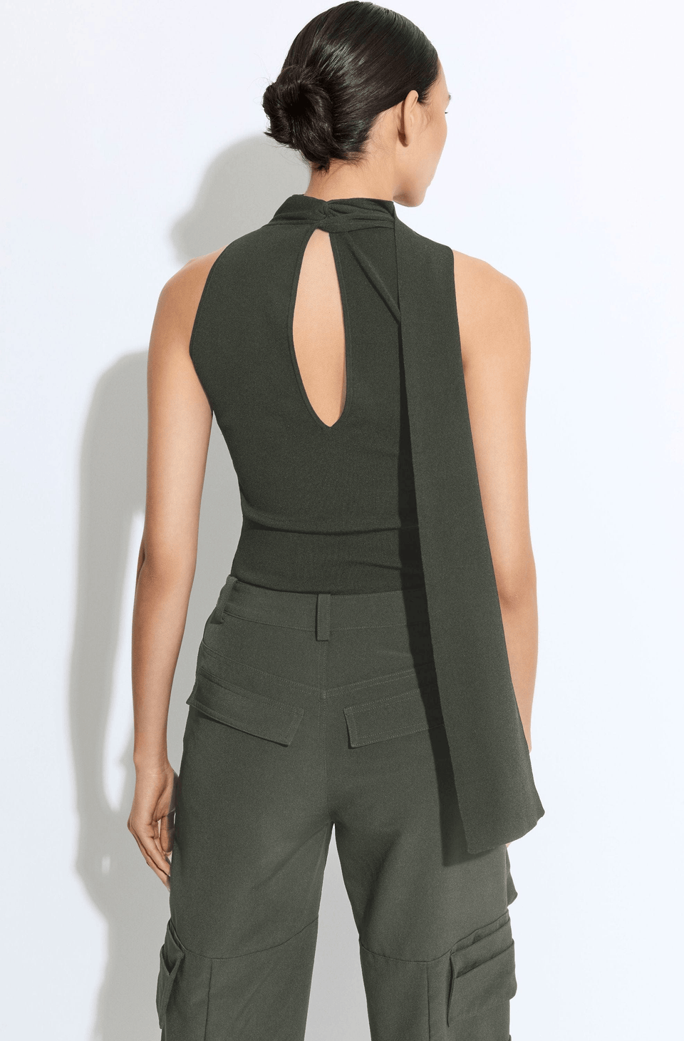 Matte Viscose Halterneck Top - LAPOINTE