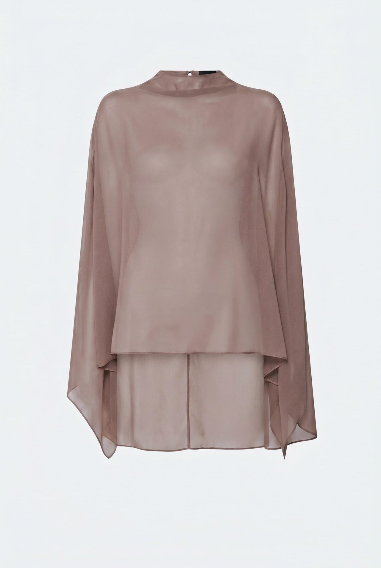 Lightweight Georgette Oversized Cape Tee - LAPOINTE
