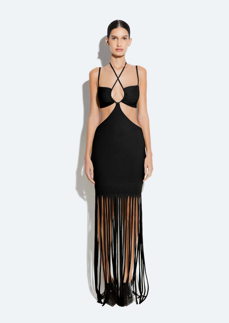 Matte Viscose Cut Out Dress