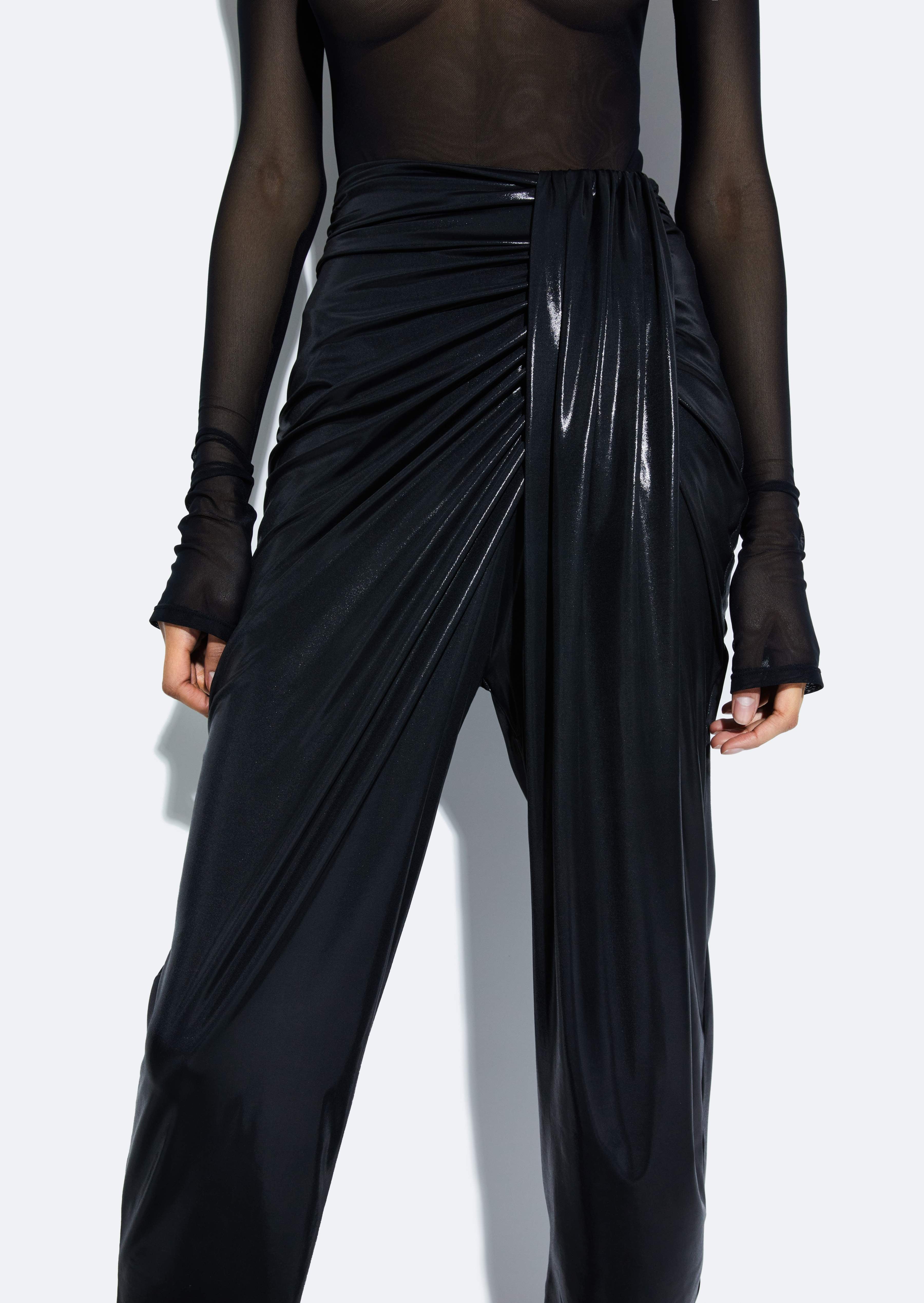 Coated Jersey Draped Pant - LAPOINTE