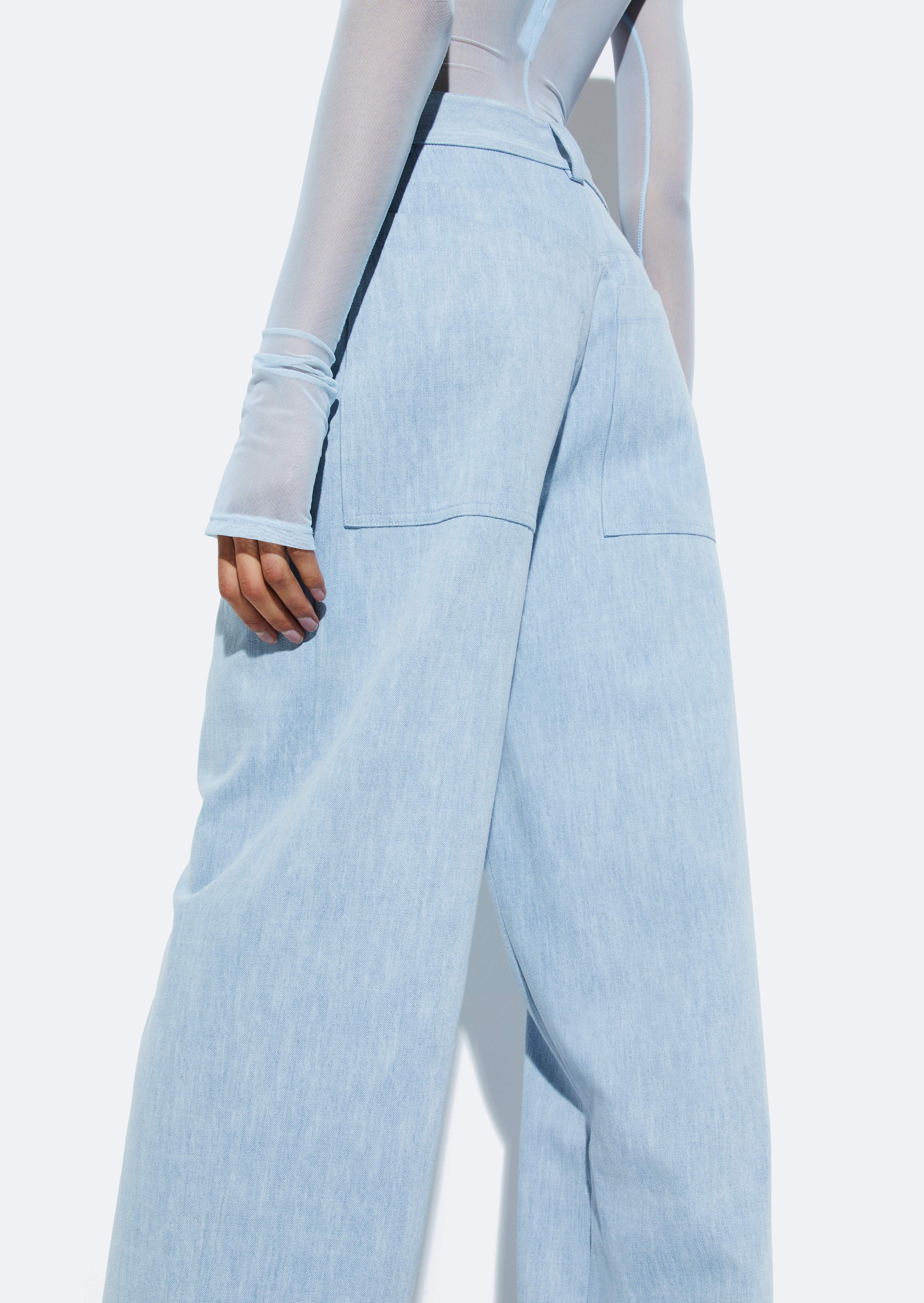 Washed Denim Straight Leg Pant - LAPOINTE