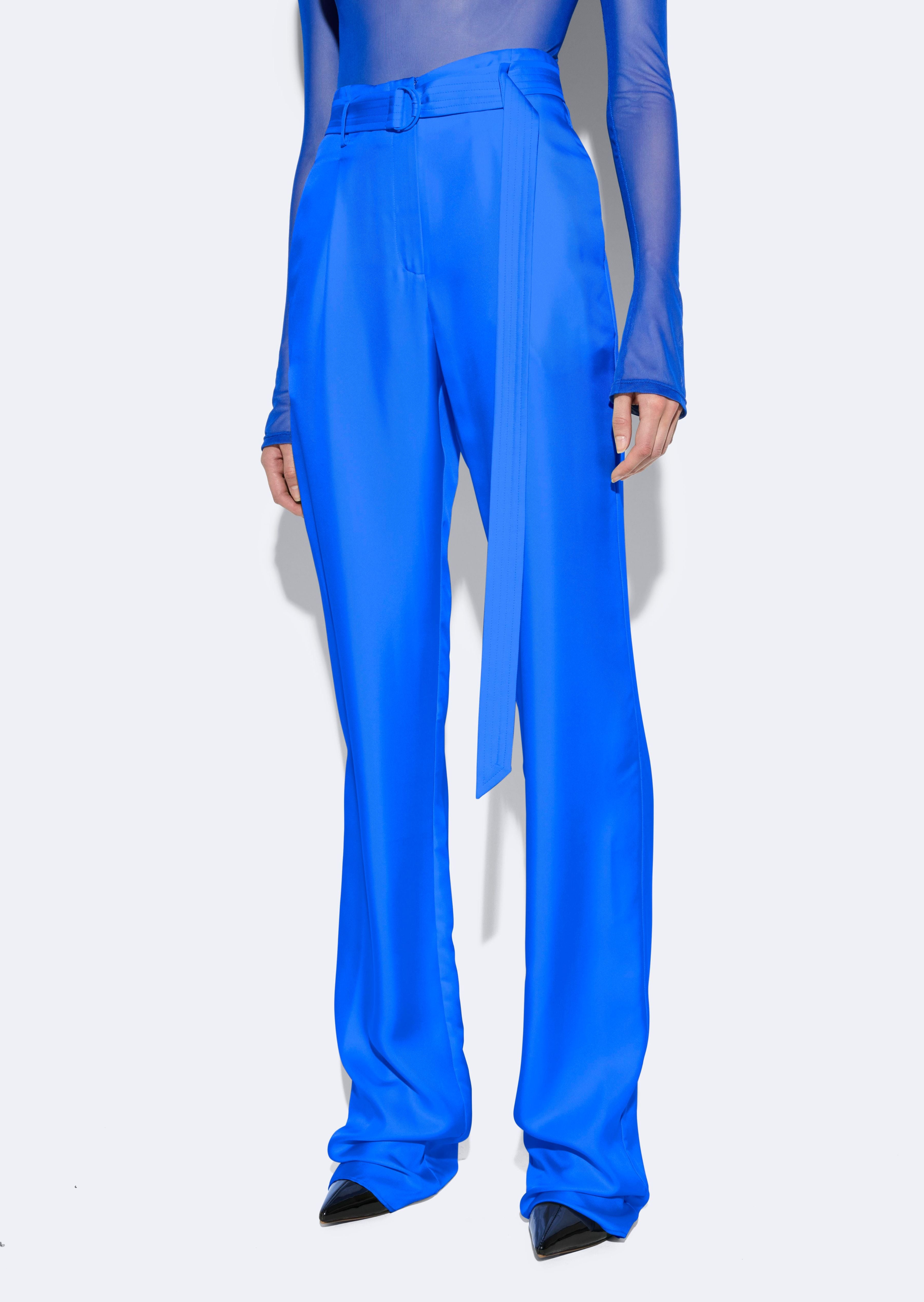 Silky Twill Belted Pant