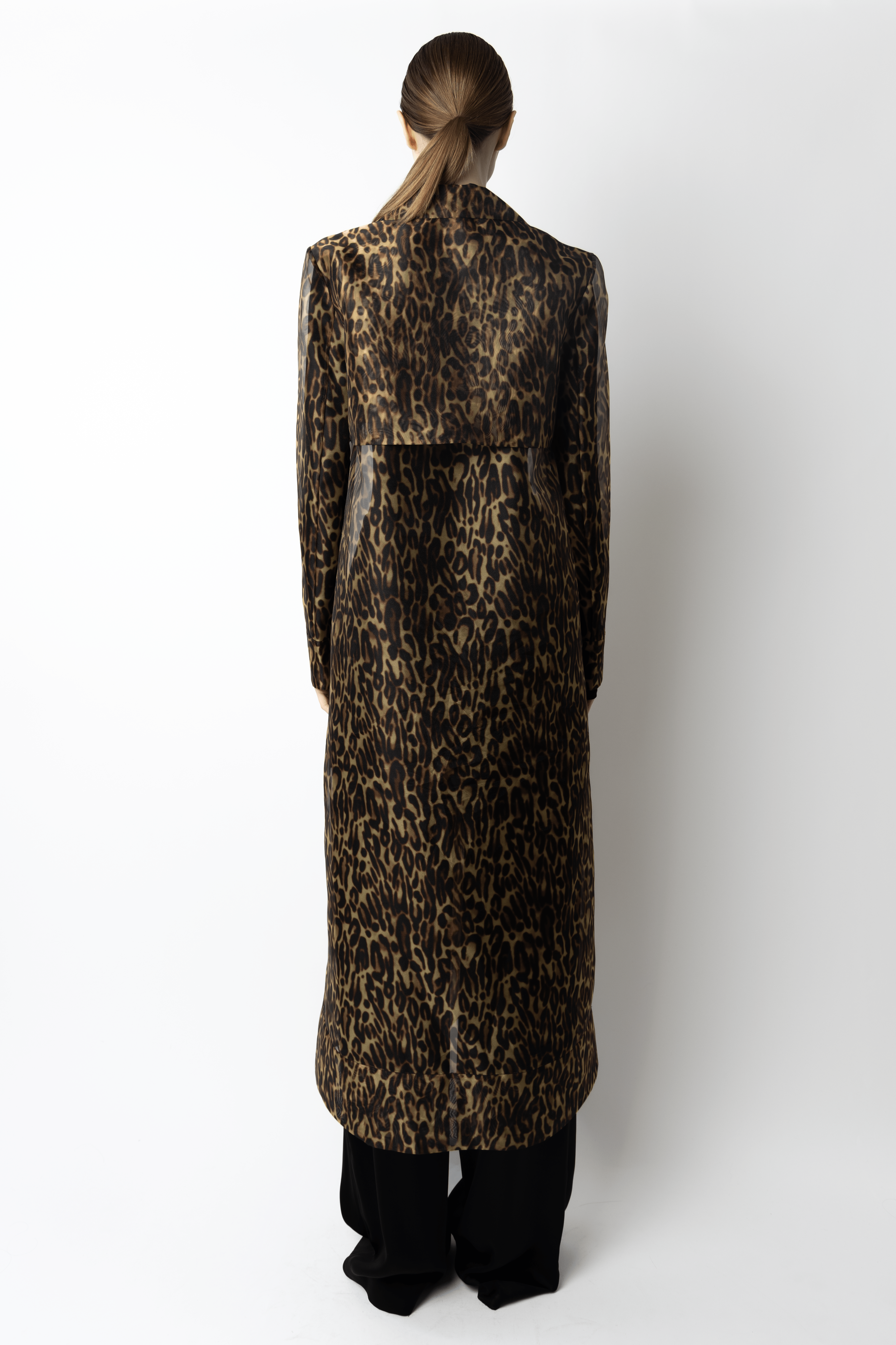 Leopard Organza Sheer Duster - LAPOINTE