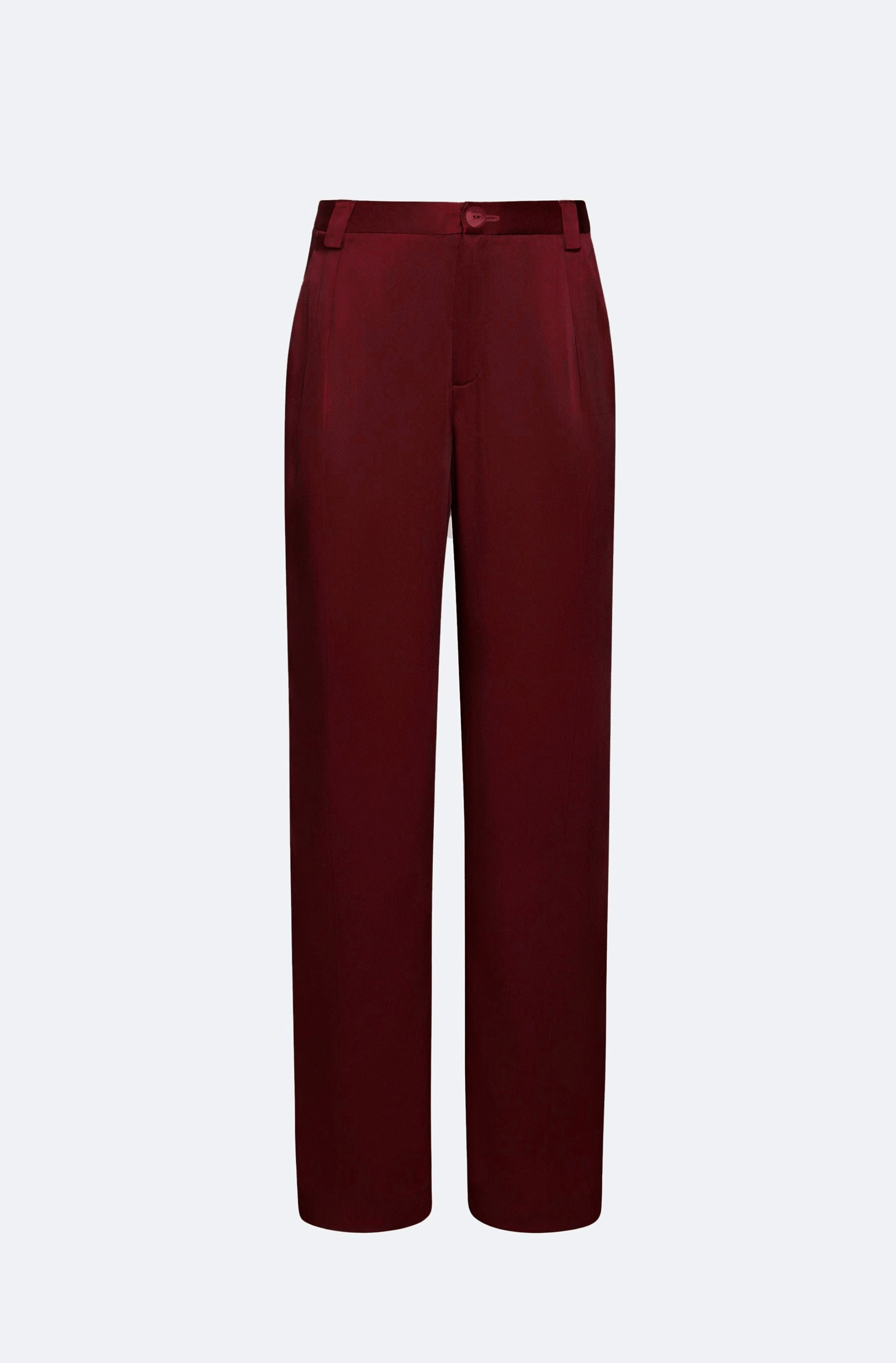 Satin Relaxed Pleated Pant - LAPOINTE