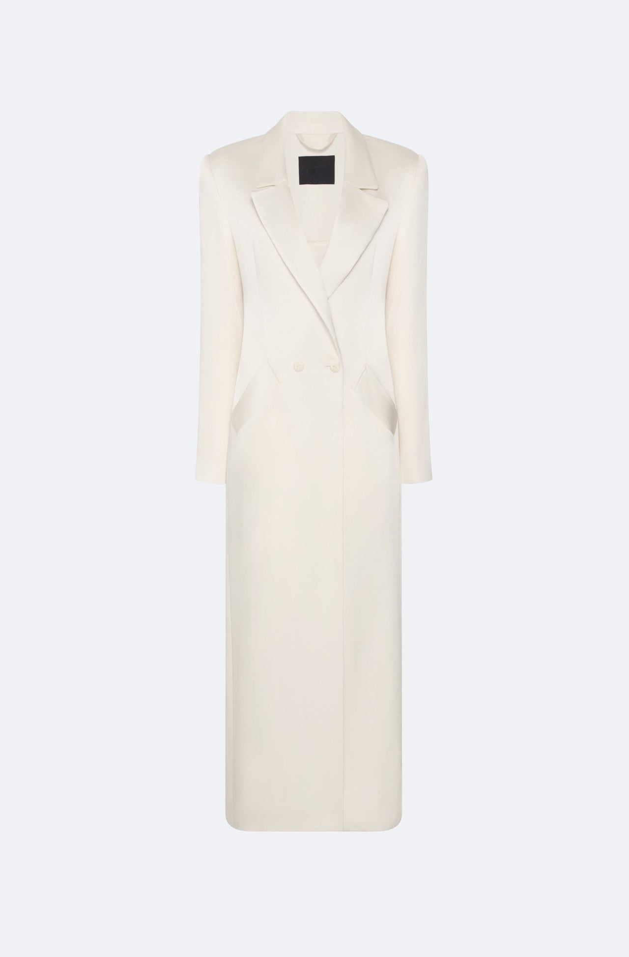 Satin Double Breasted Coat - LAPOINTE