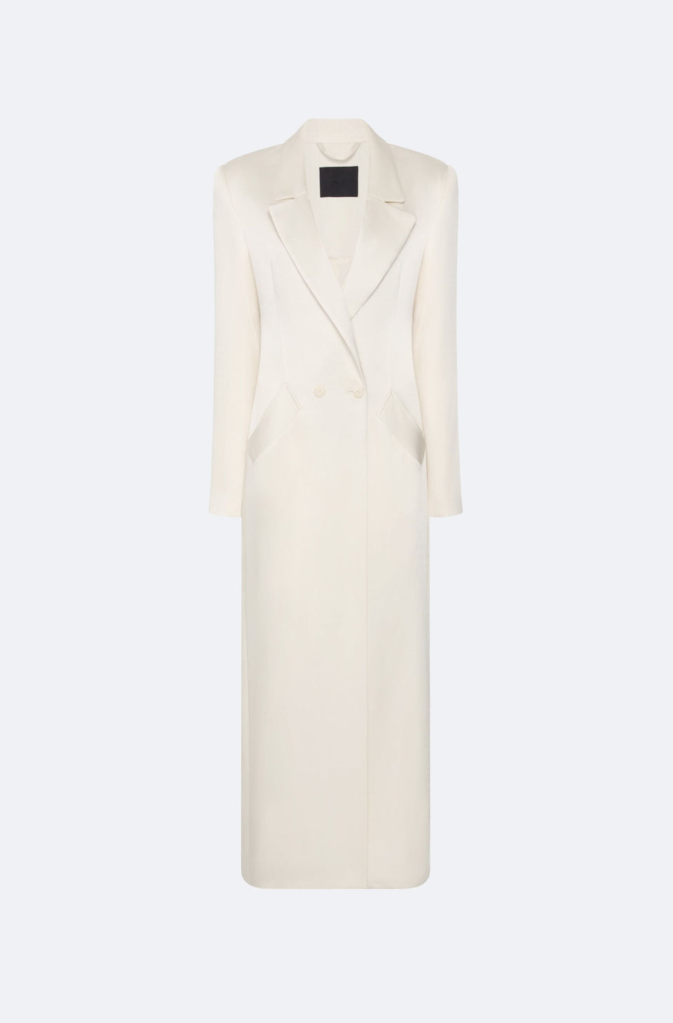 Satin Double Breasted Coat - LAPOINTE
