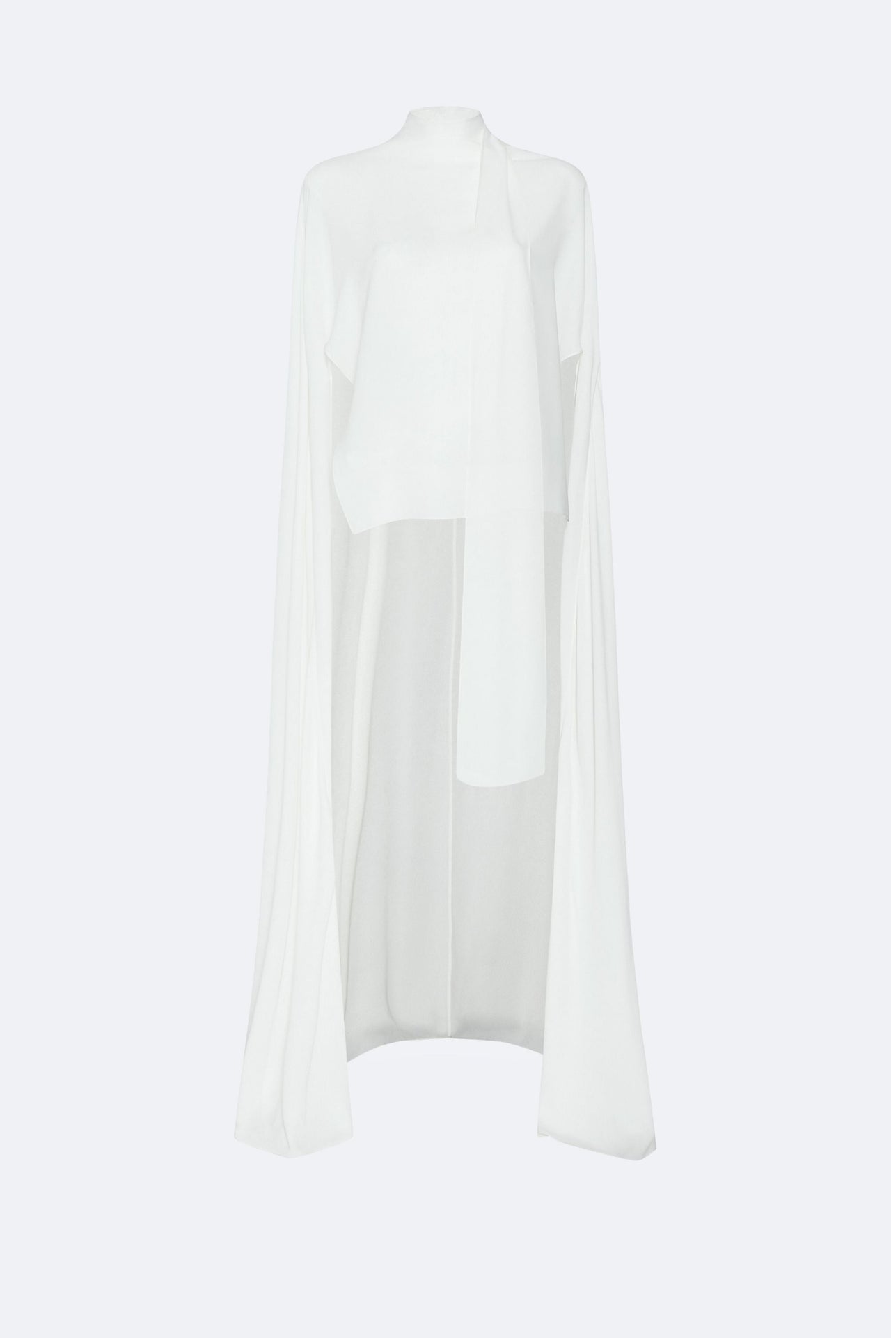 Georgette High Low Scarf Cape Top - LAPOINTE