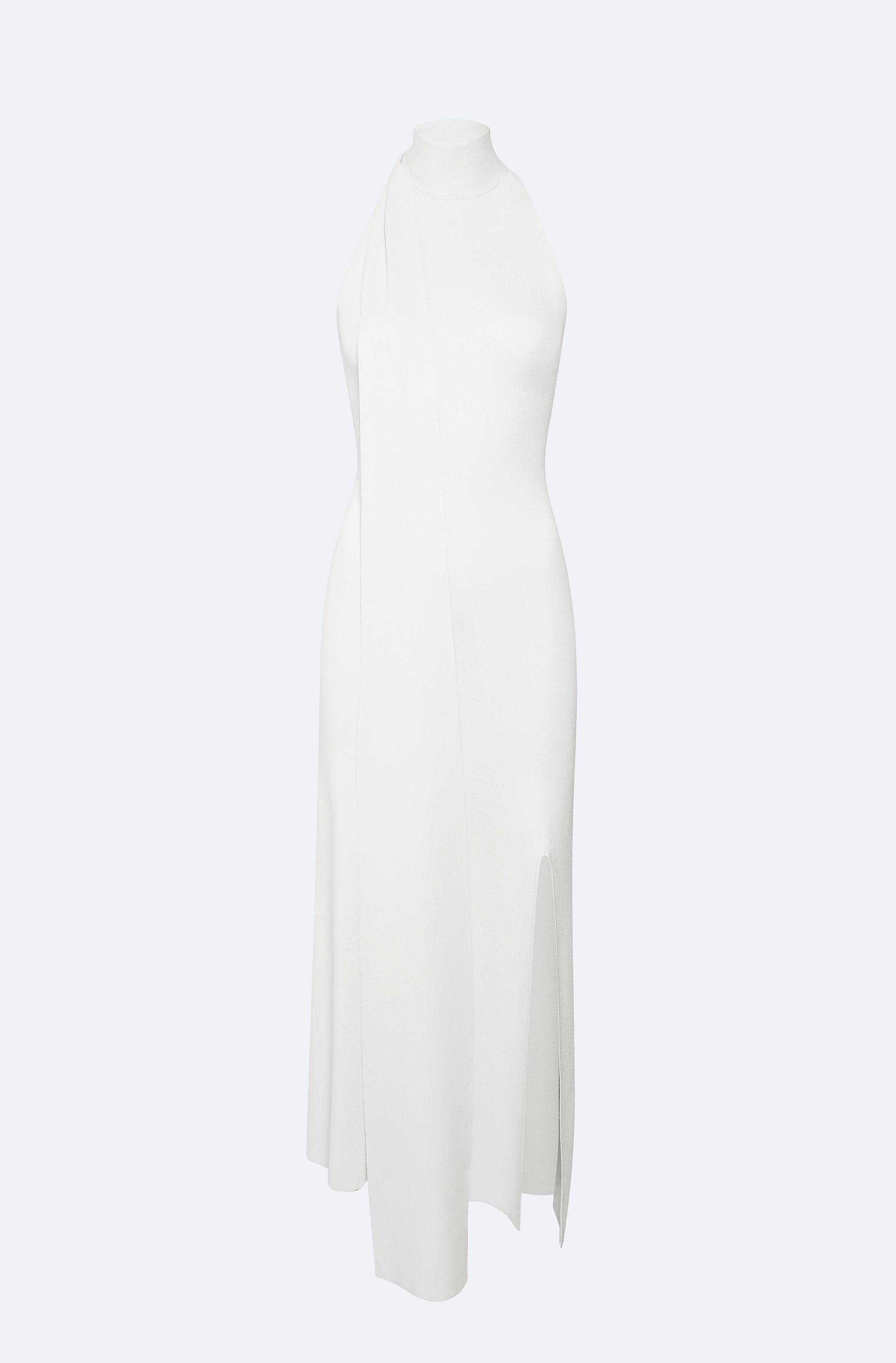 Matte Viscose Halterneck Dress - LAPOINTE
